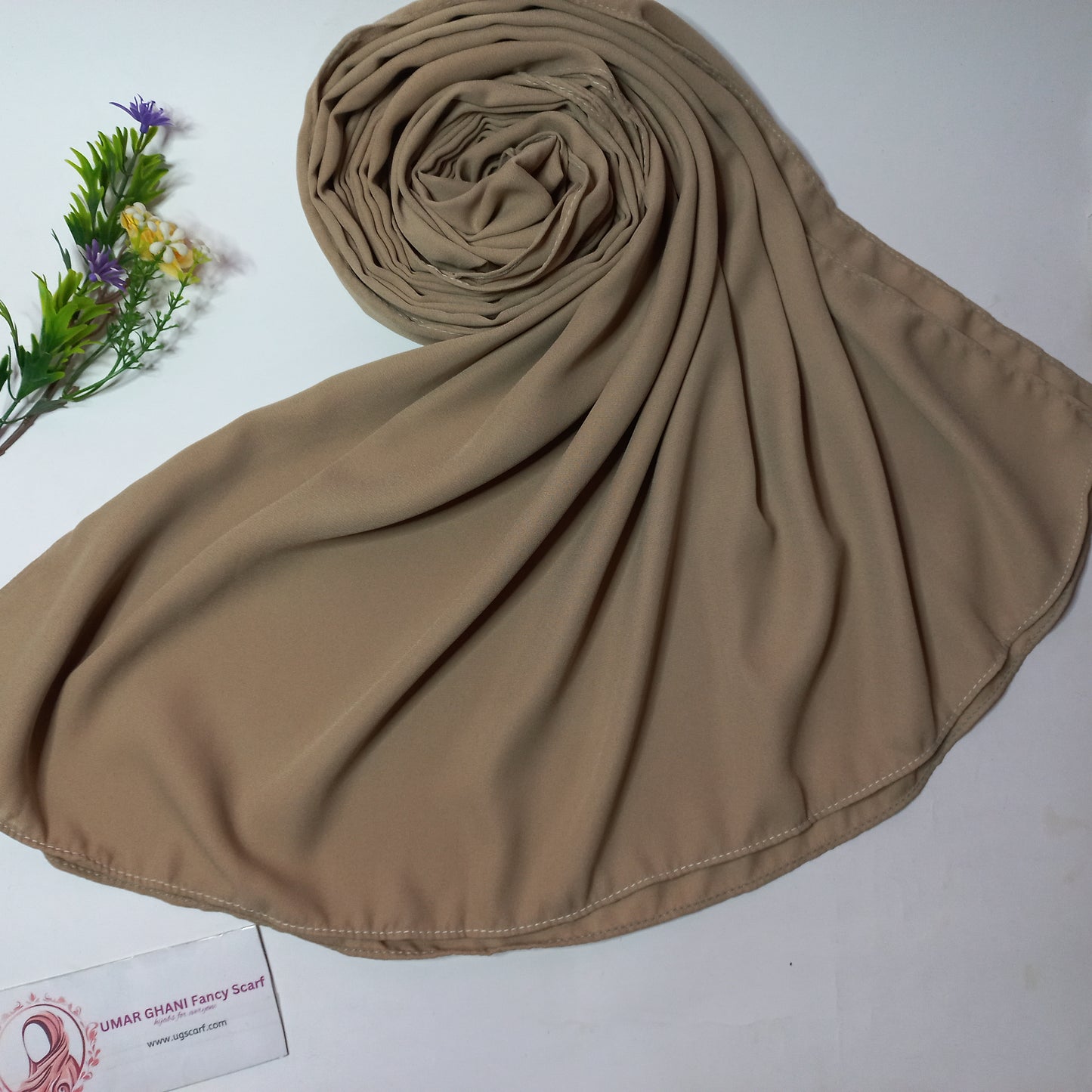 New Imported Heavy Quality Plain Chiffon Hijab Scarf