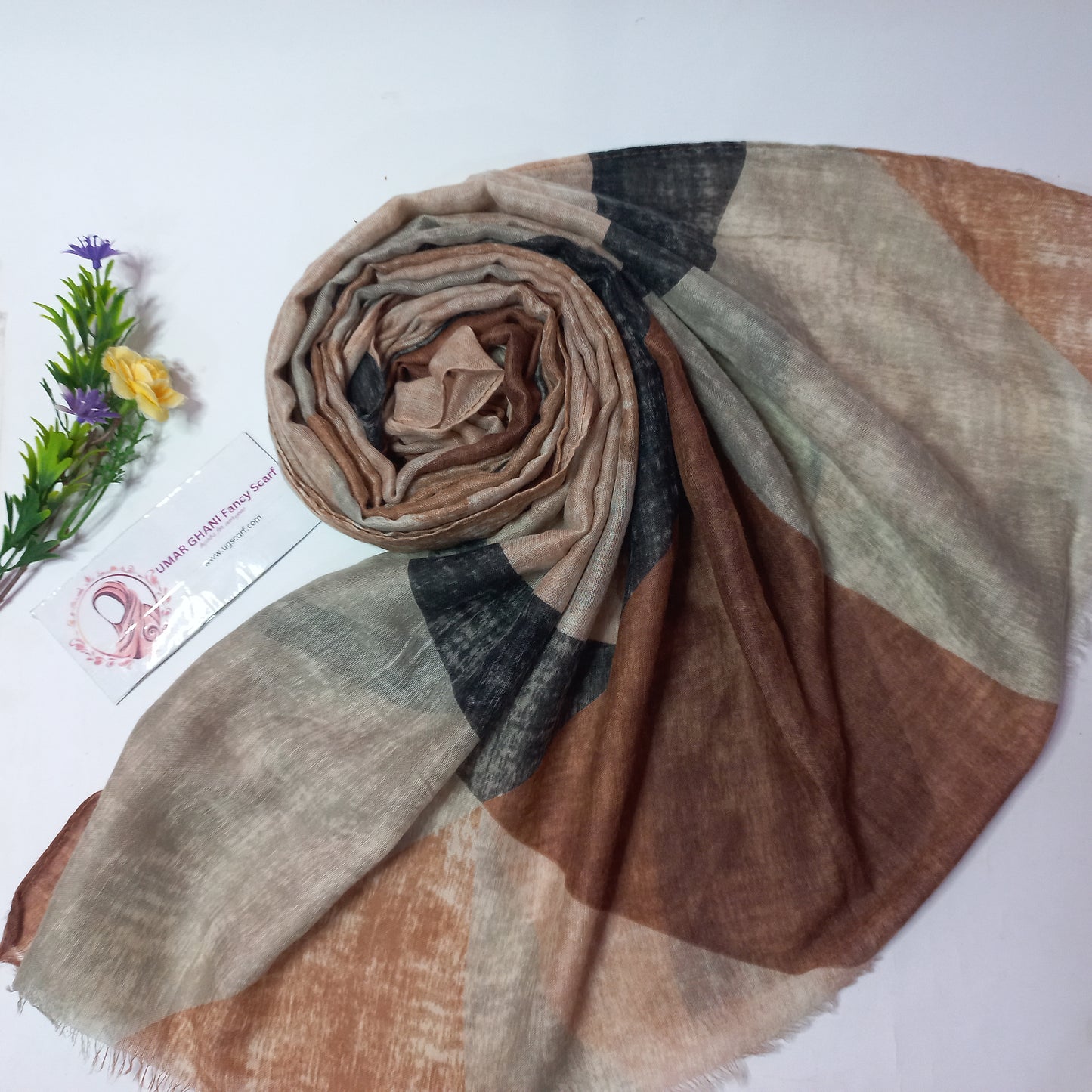Soft Printed Lawn Hijab Scarf