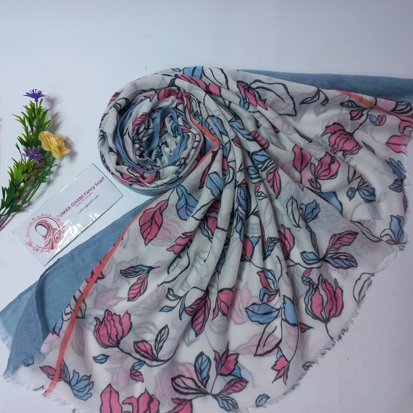 Soft Printed Lawn Hijab Scarf
