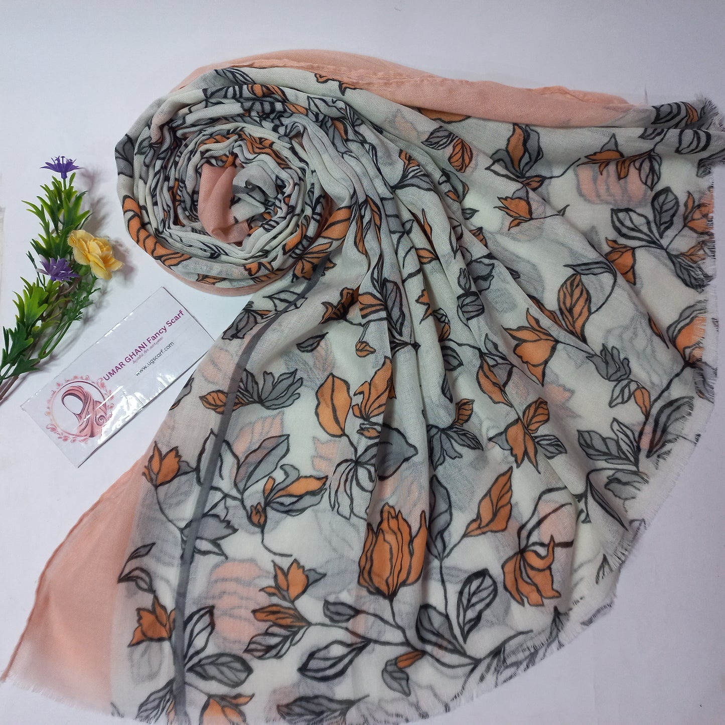 Soft Printed Lawn Hijab Scarf
