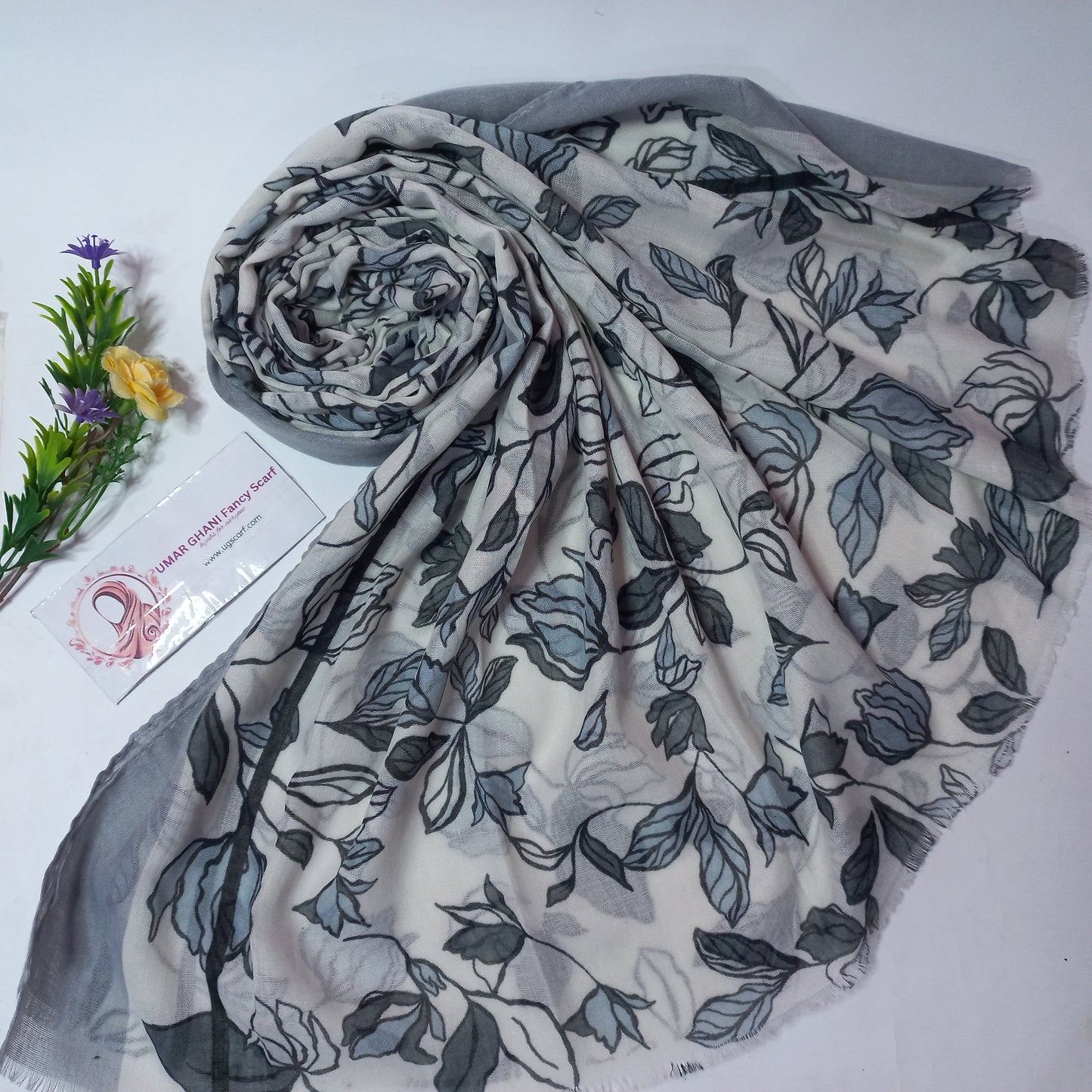 Soft Printed Lawn Hijab Scarf