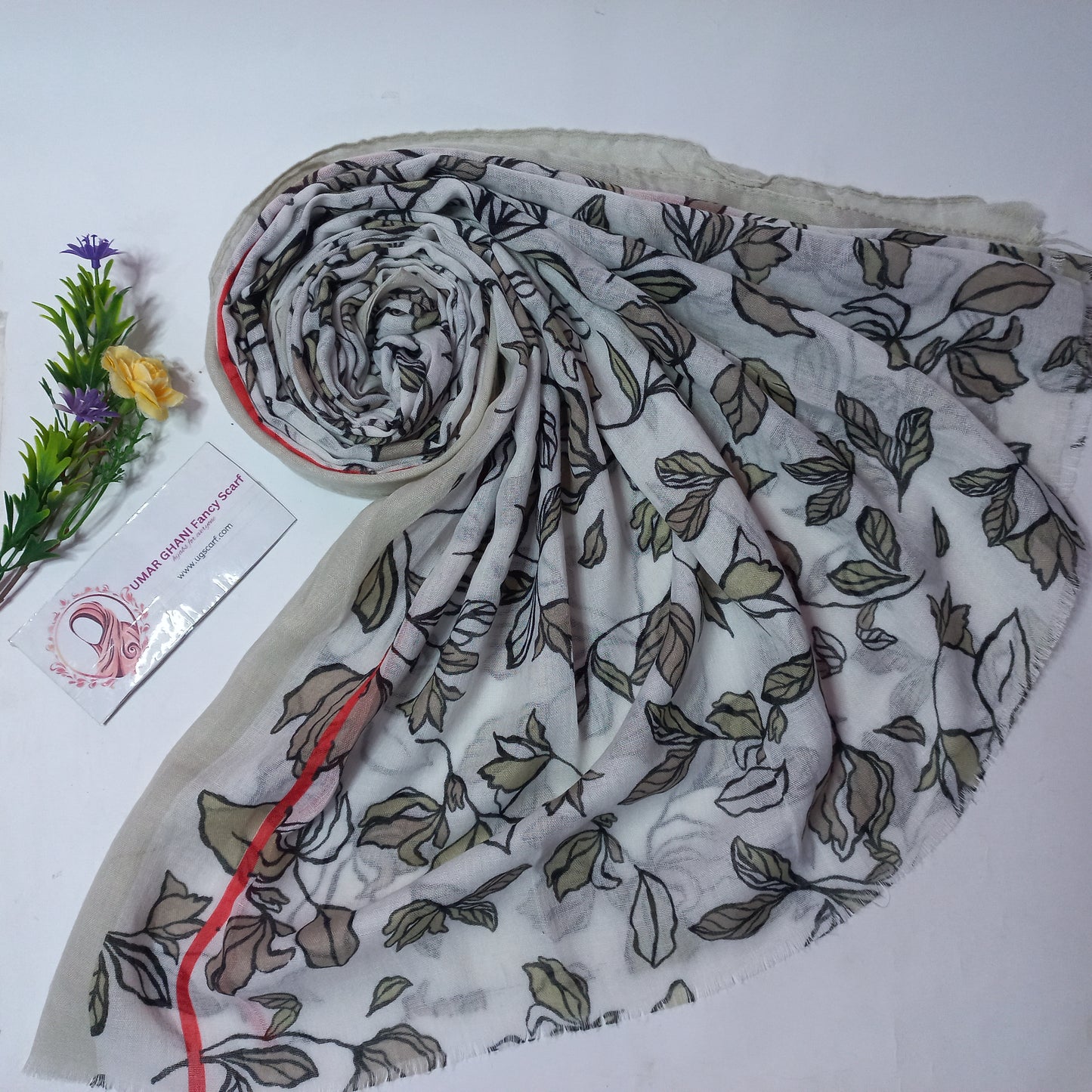 Soft Printed Lawn Hijab Scarf