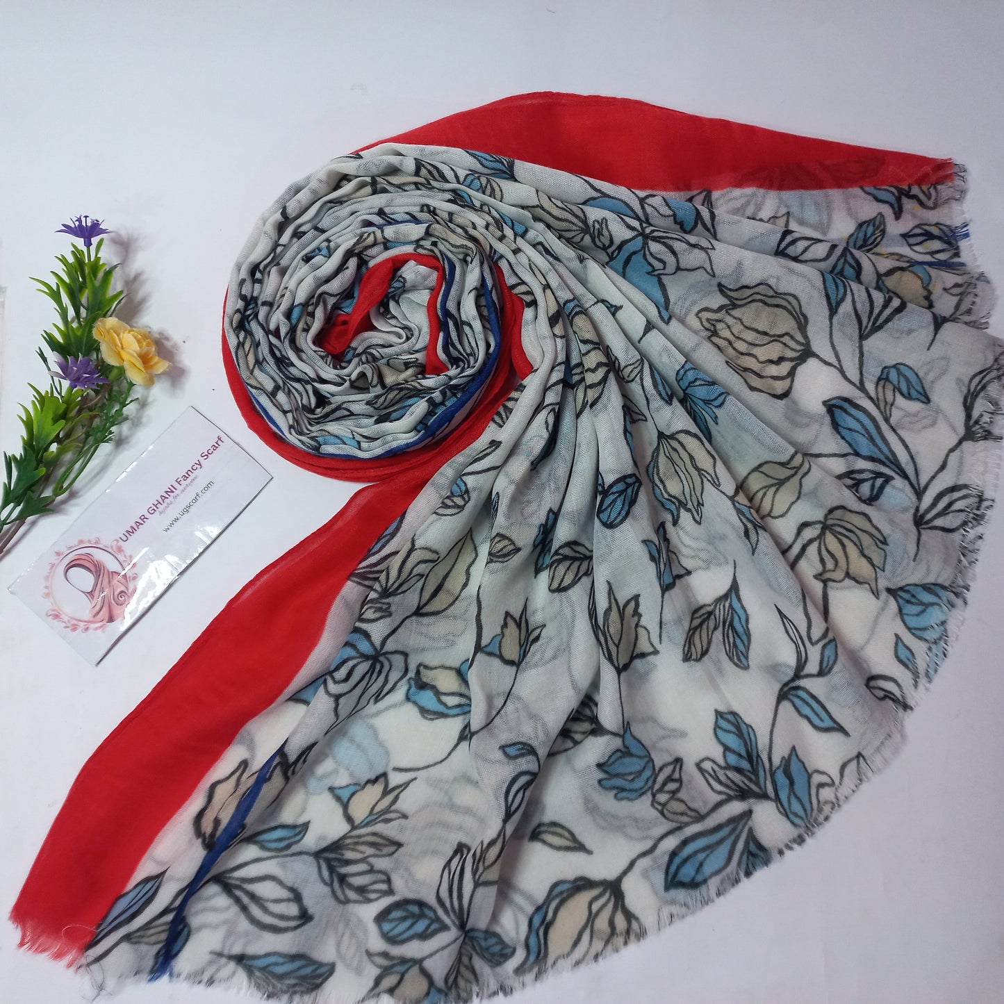 Soft Printed Lawn Hijab Scarf