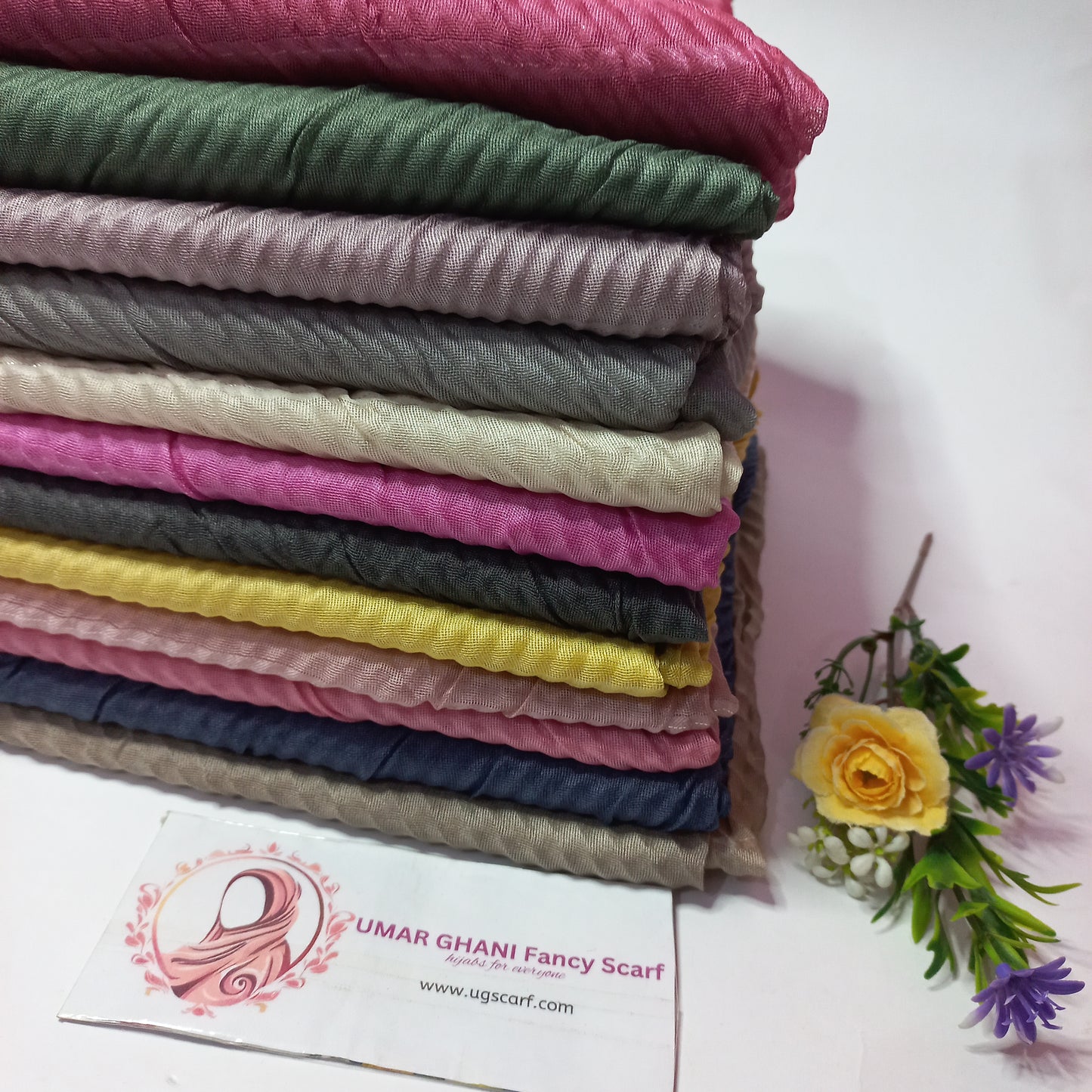 Imported Lawn Crushed Hijab Scarf