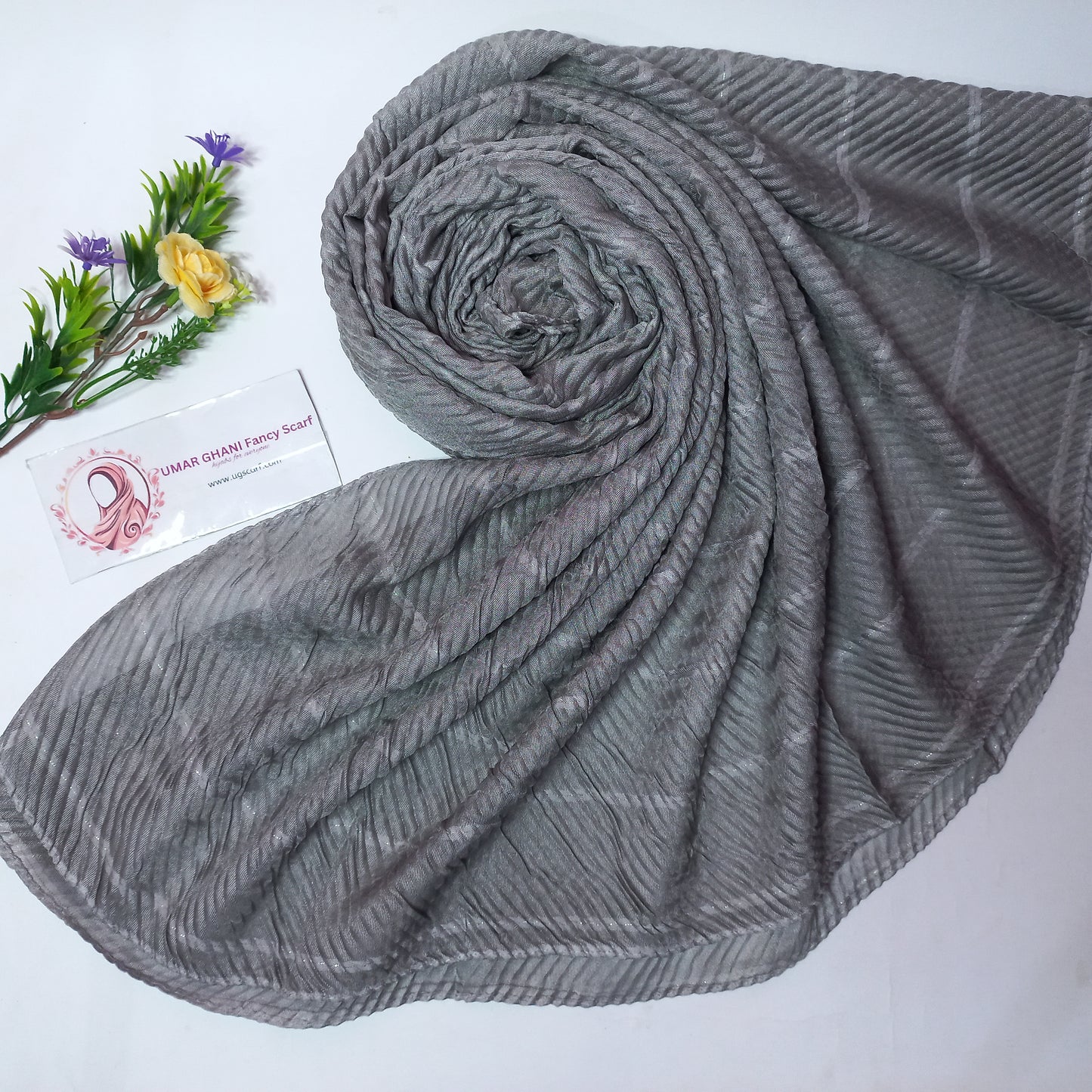 Imported Lawn Crushed Hijab Scarf