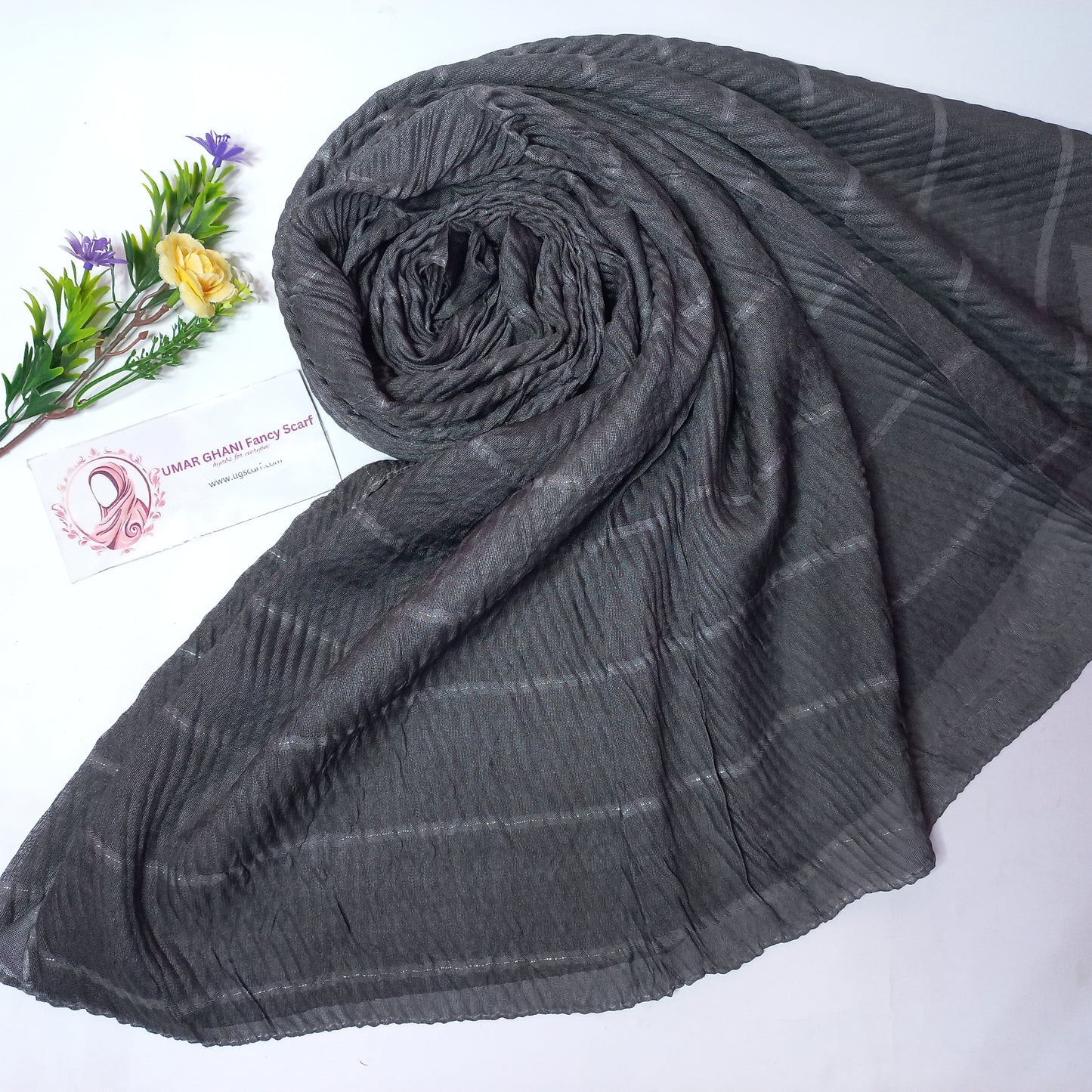 Imported Lawn Crushed Hijab Scarf