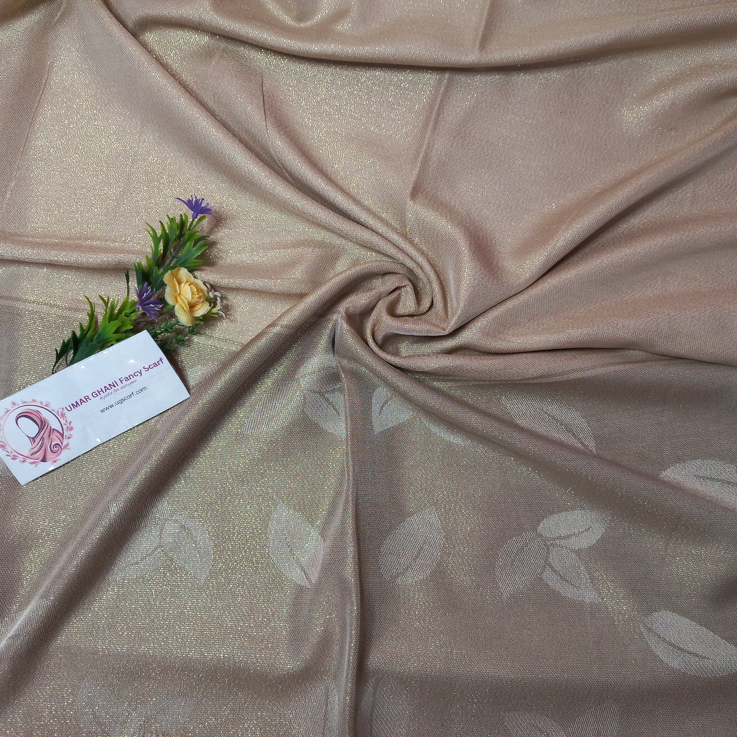 Imported Party Wear Shimmer Fancy Border Hijab Scarf
