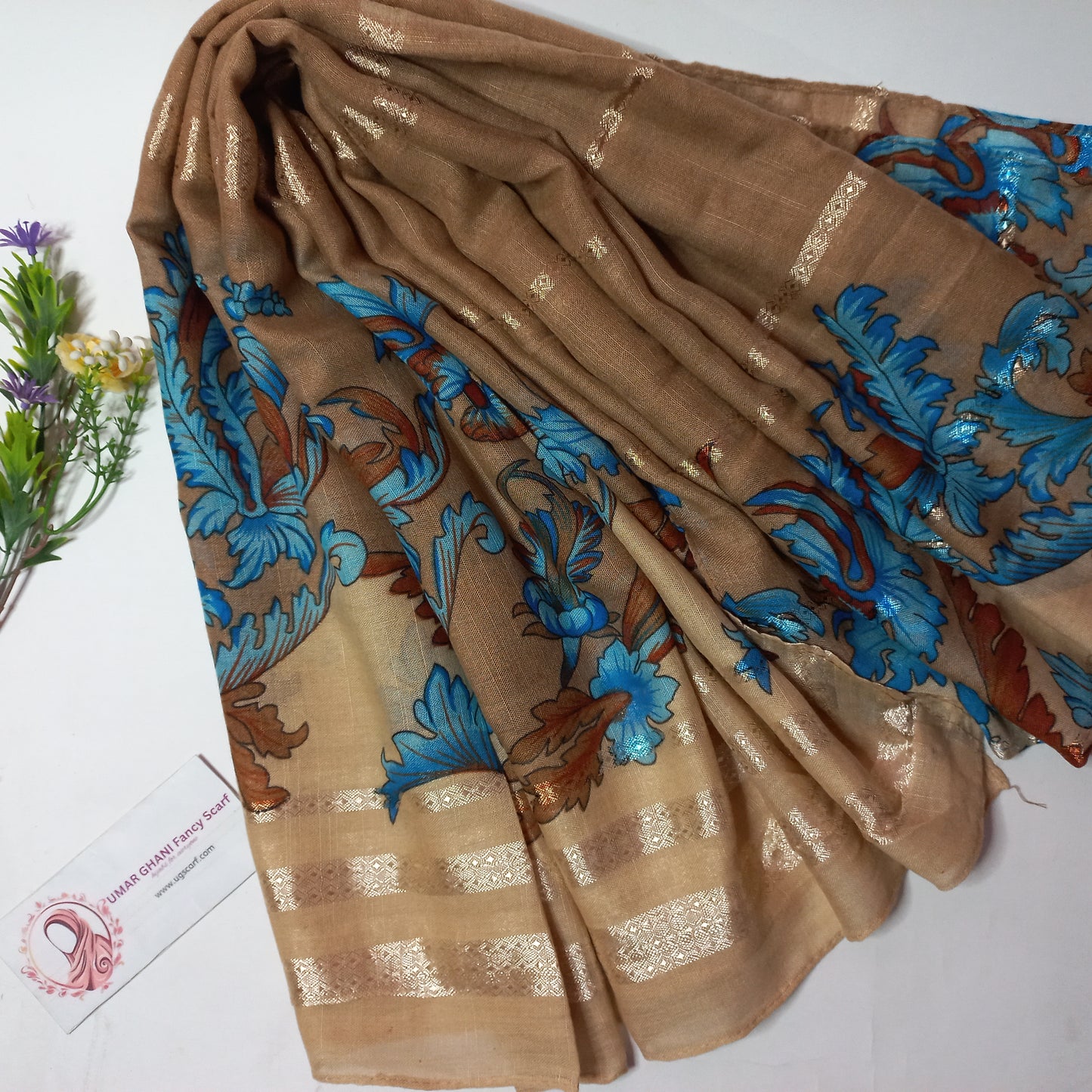 Imported Khaddi Lining Digital Print Hijab Scarf
