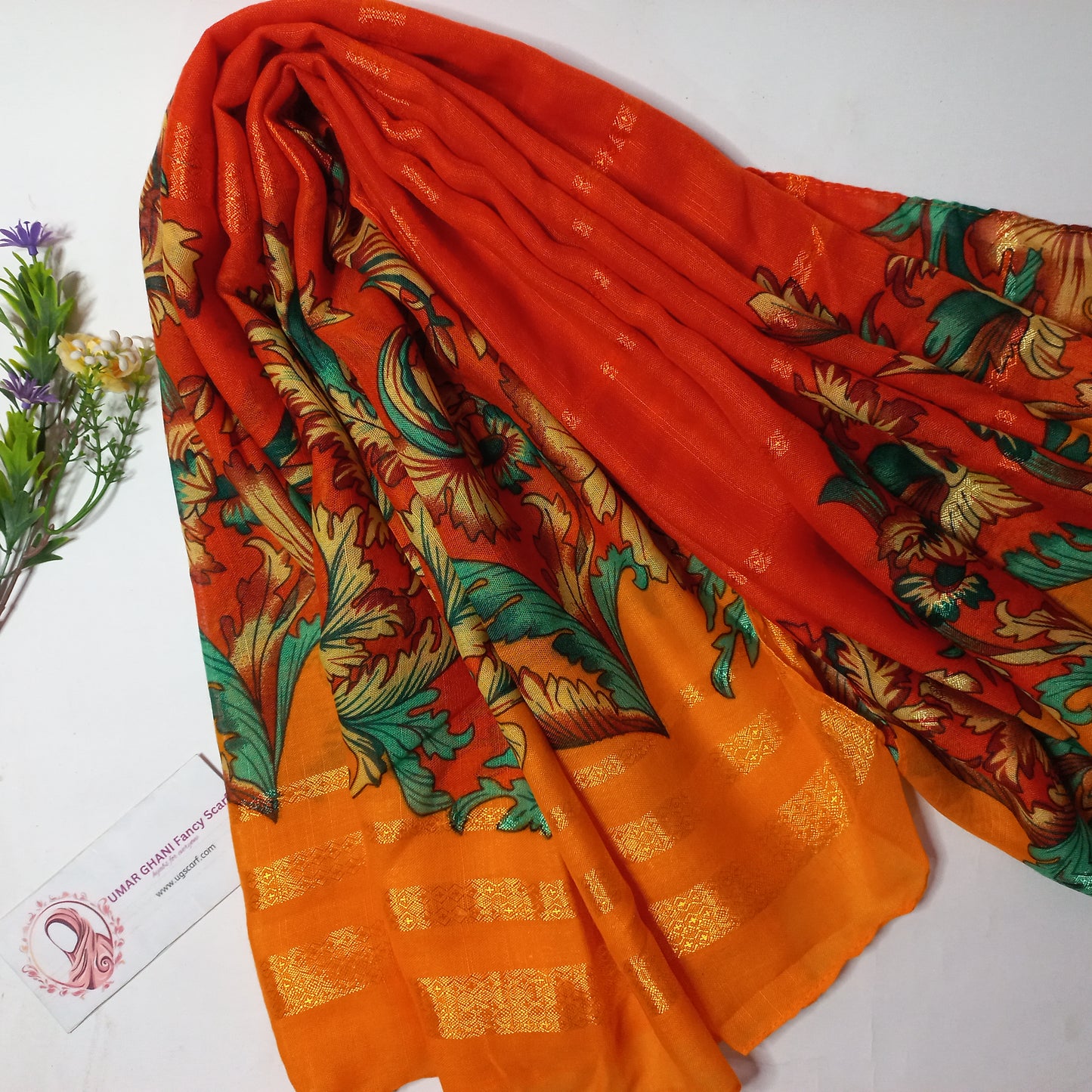 Imported Khaddi Lining Digital Print Hijab Scarf