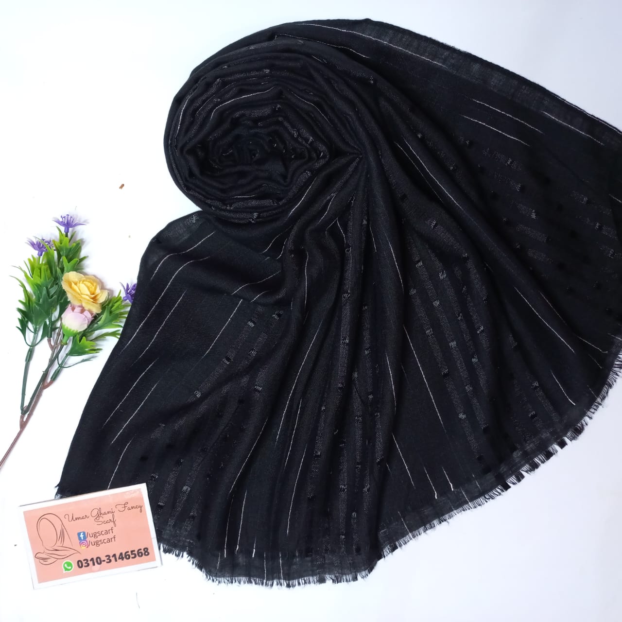 Imported Cashmere Slub Lawn Multi Lining Hijab Scarf