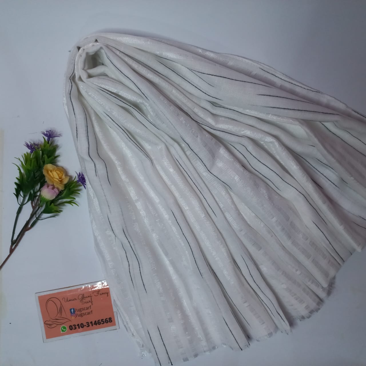 Imported Cashmere Slub Lawn Multi Lining Hijab Scarf