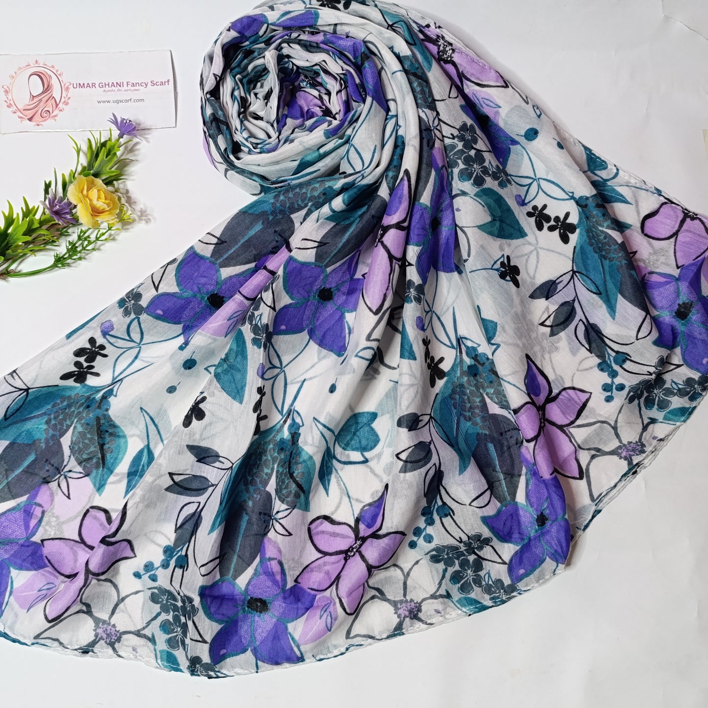 Imported Printed Lawn Hijab Scarf