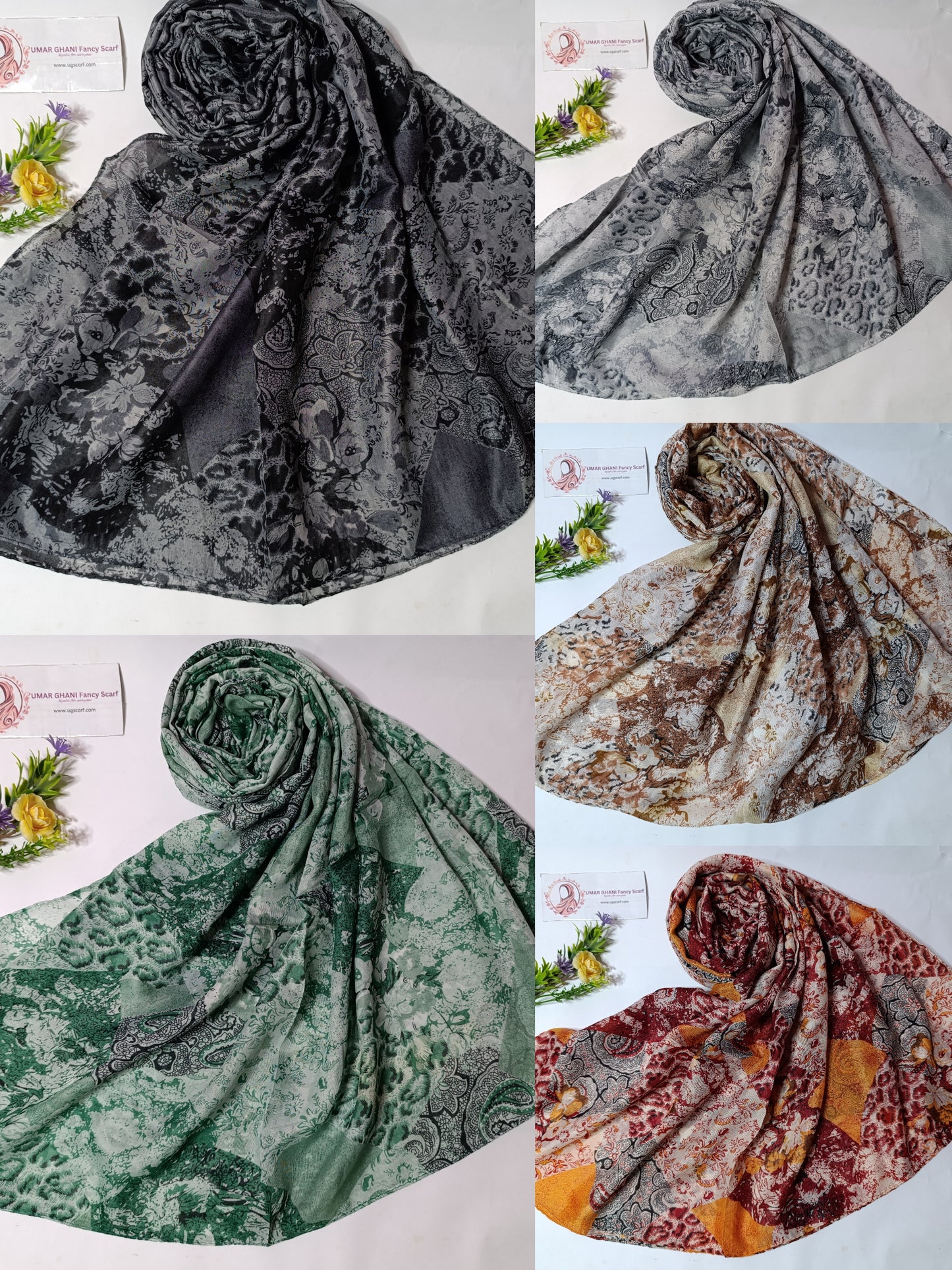Imported Printed Lawn Hijab Scarf