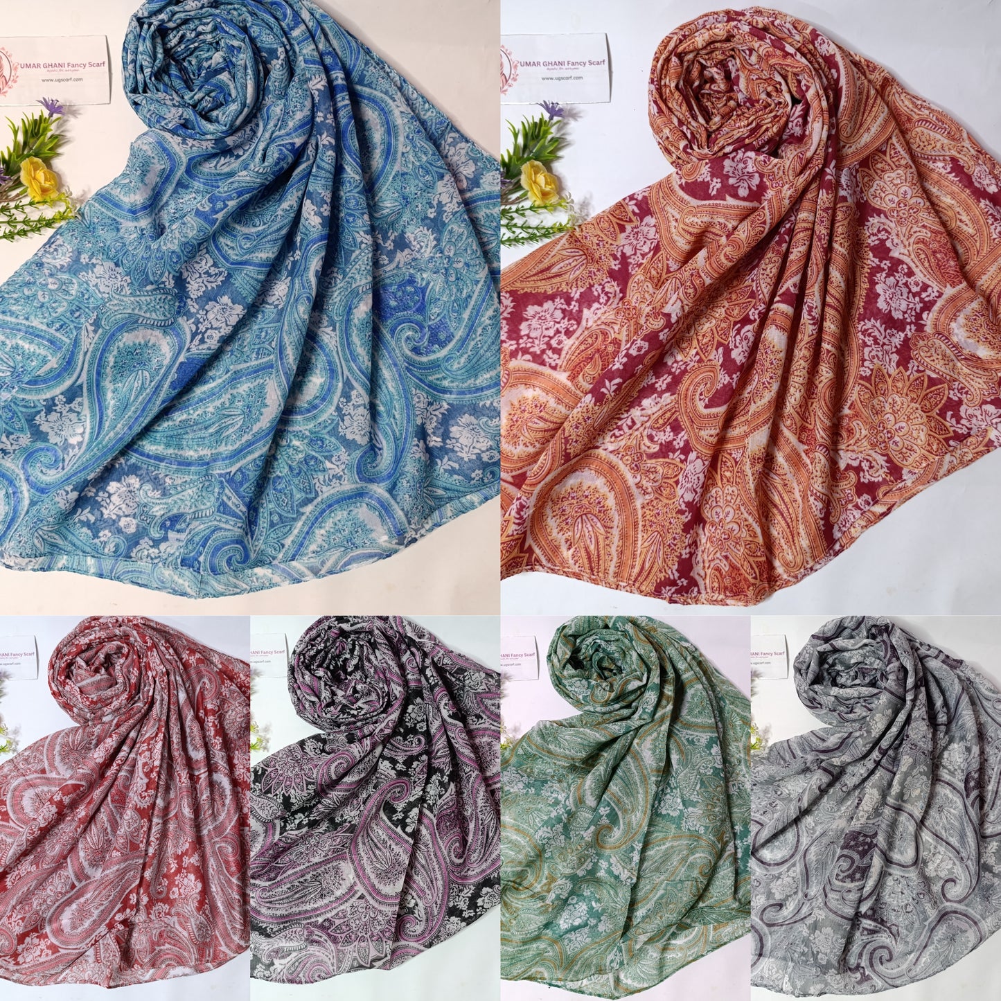 Imported Printed Lawn Hijab Scarf