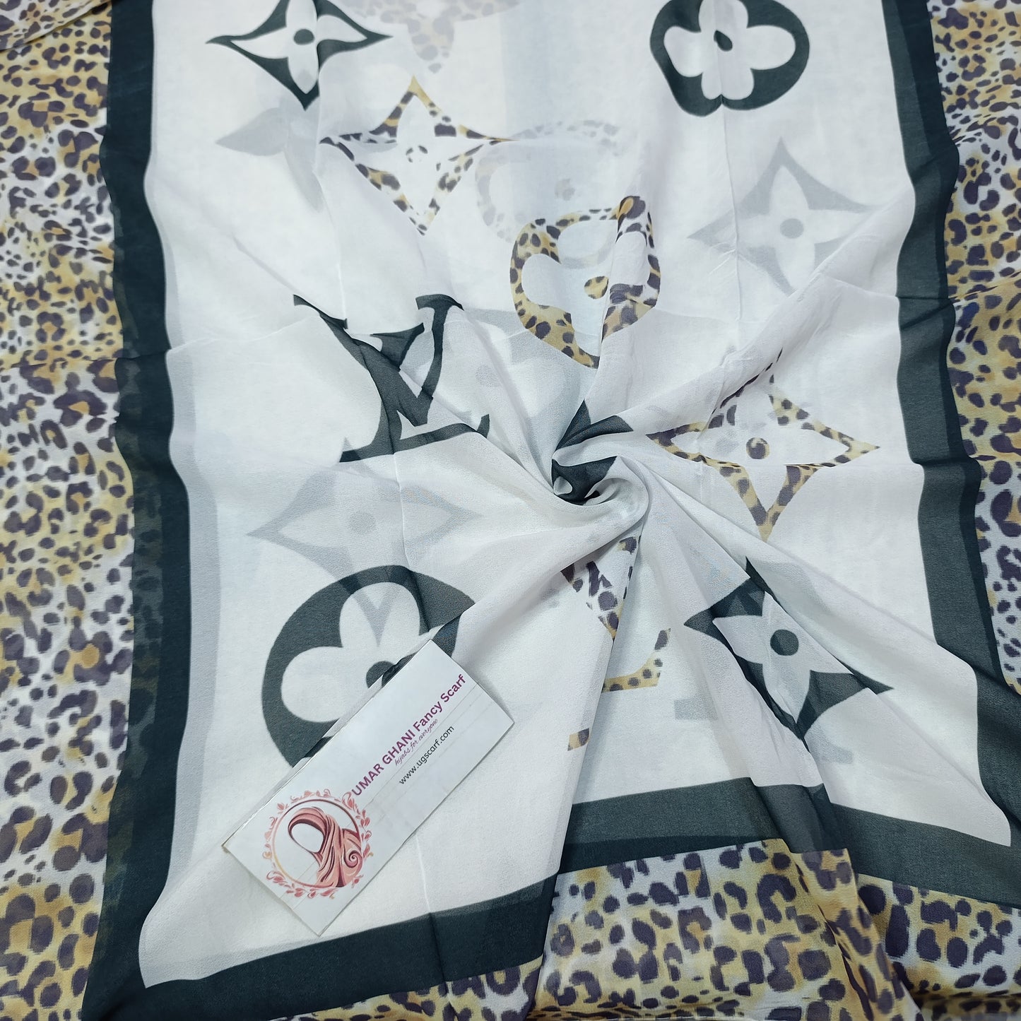 Imported Chiffon Georgette Digital Print Hijab Scarf