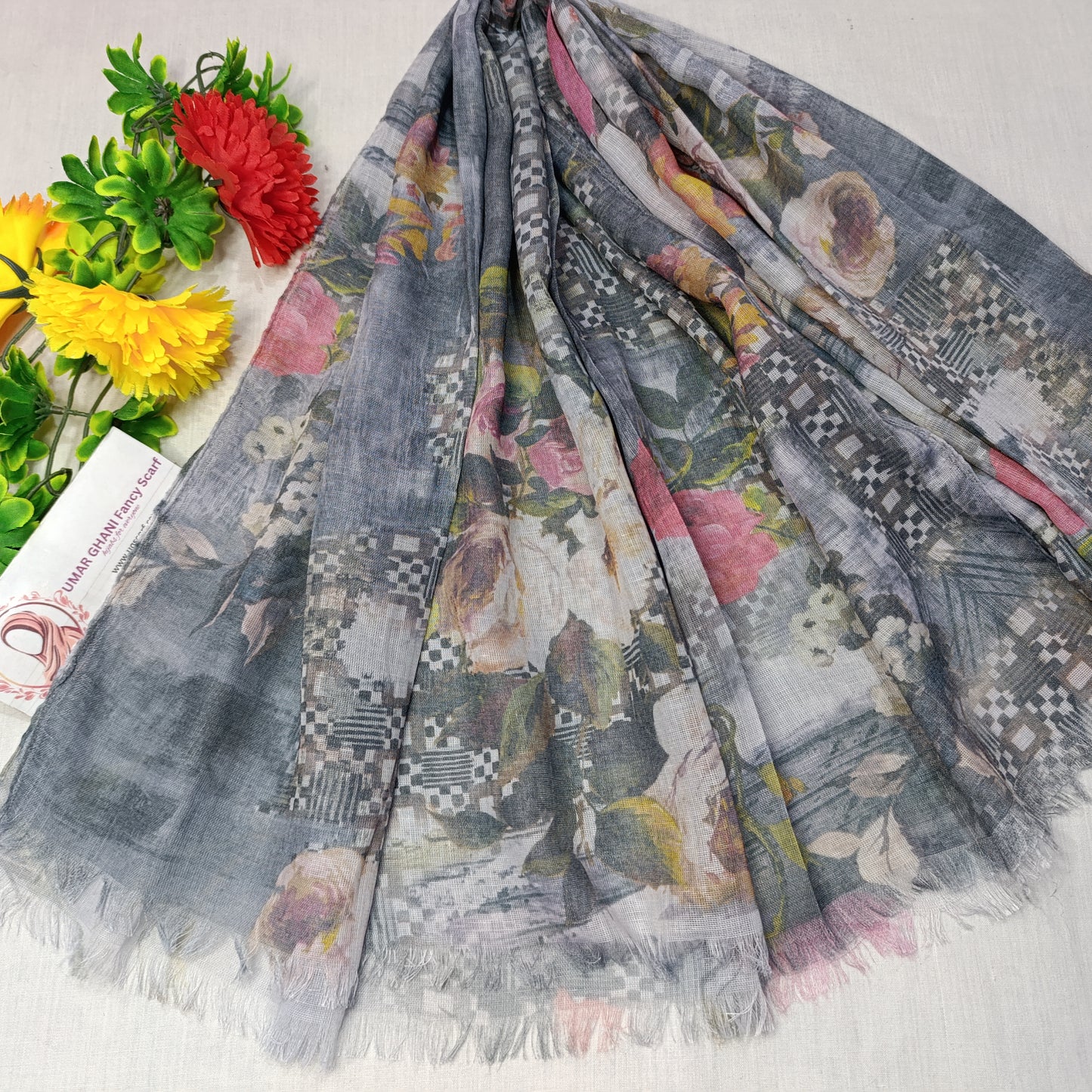 Imported Cashmere Soft Digital Print Hijab Scarf