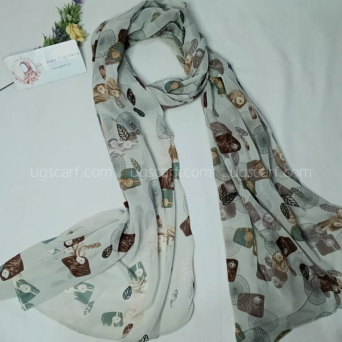 Imported Random Chiffon Printed Hijab Scarf