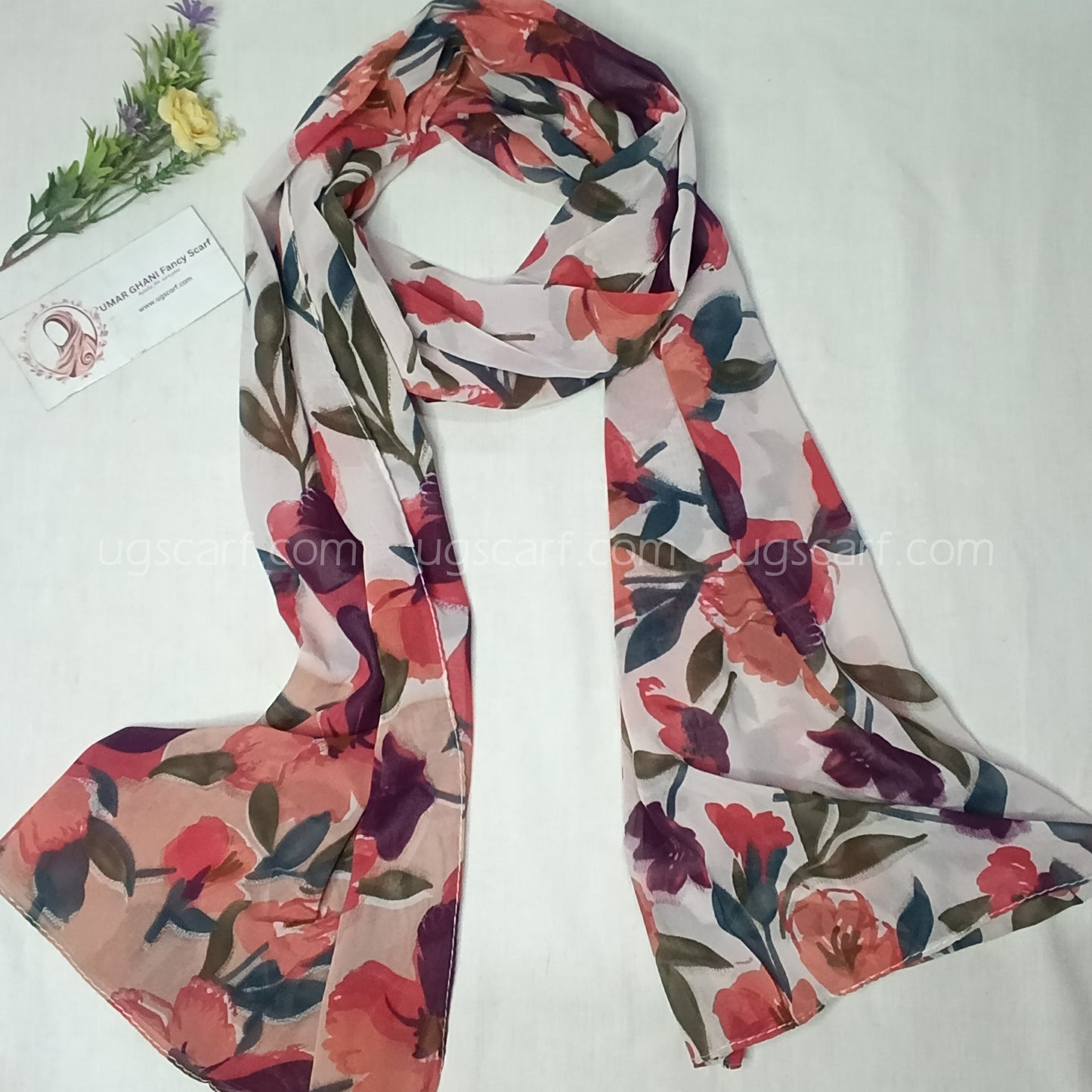 Imported Random Chiffon Printed Hijab Scarf