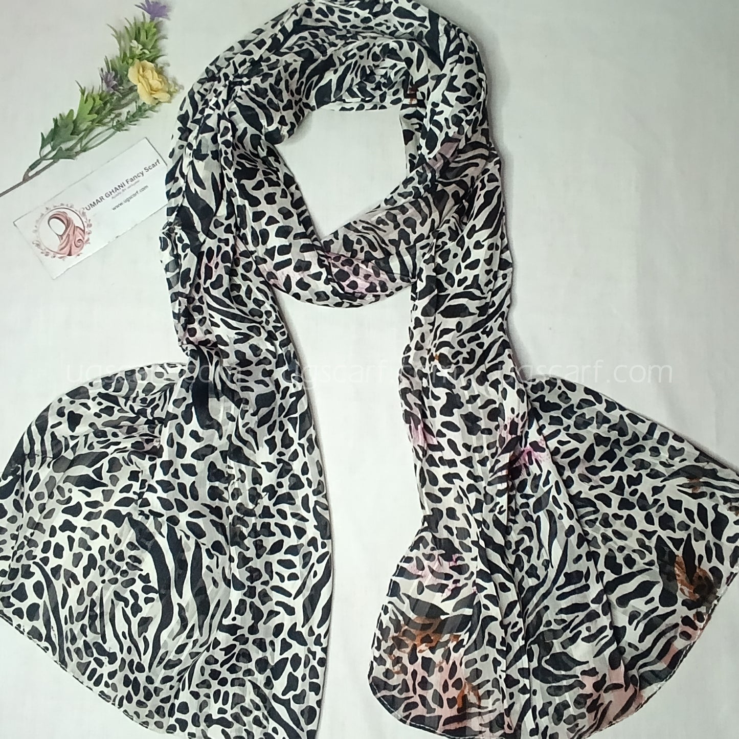 Imported Random Chiffon Printed Hijab Scarf