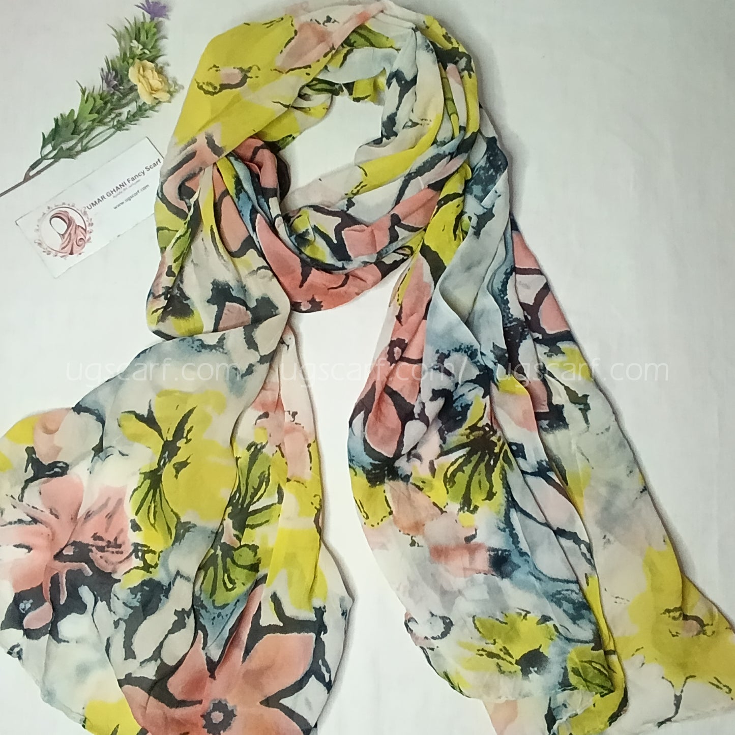 Imported Random Chiffon Printed Hijab Scarf