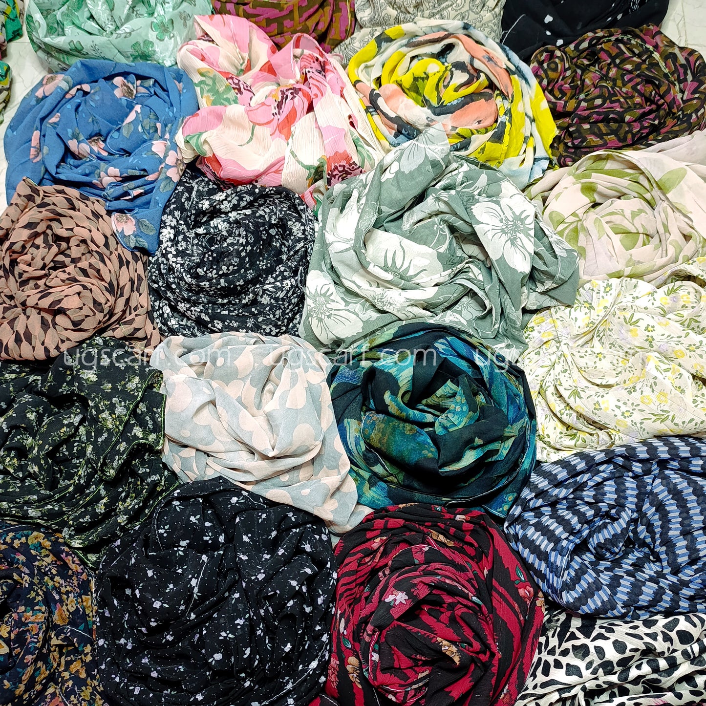 Imported Random Chiffon Printed Hijab Scarf
