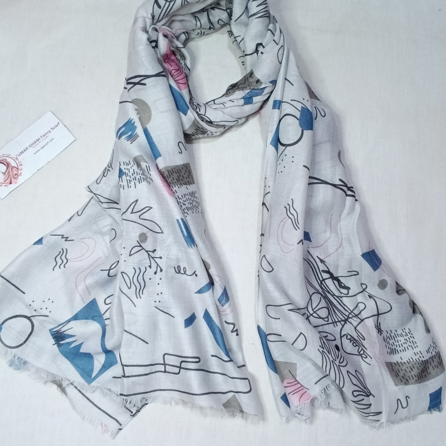 Imported Soft Printed Lawn Hijab Scarf