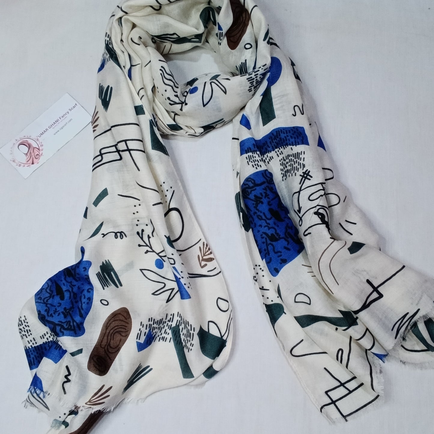 Imported Soft Printed Lawn Hijab Scarf