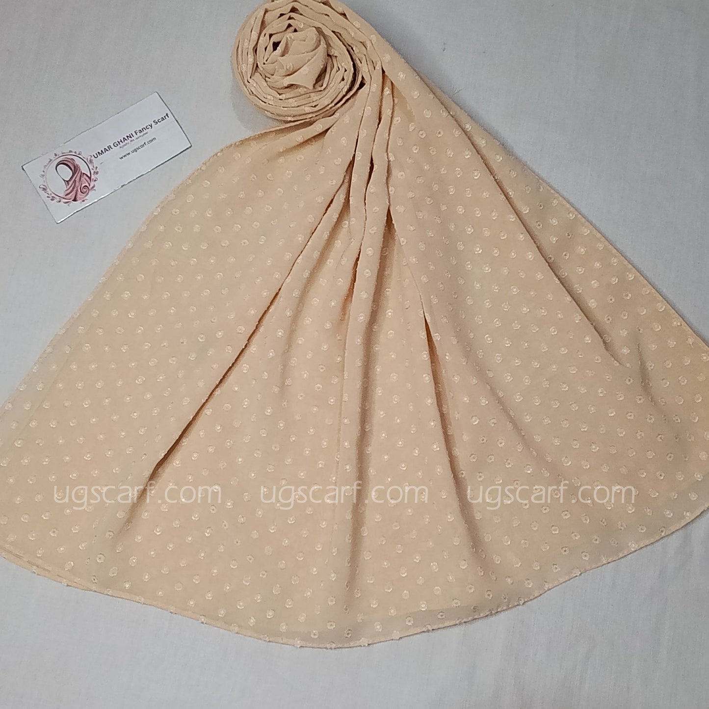 Chiffon Self Bureshia (Embossed) Hijab Scarf