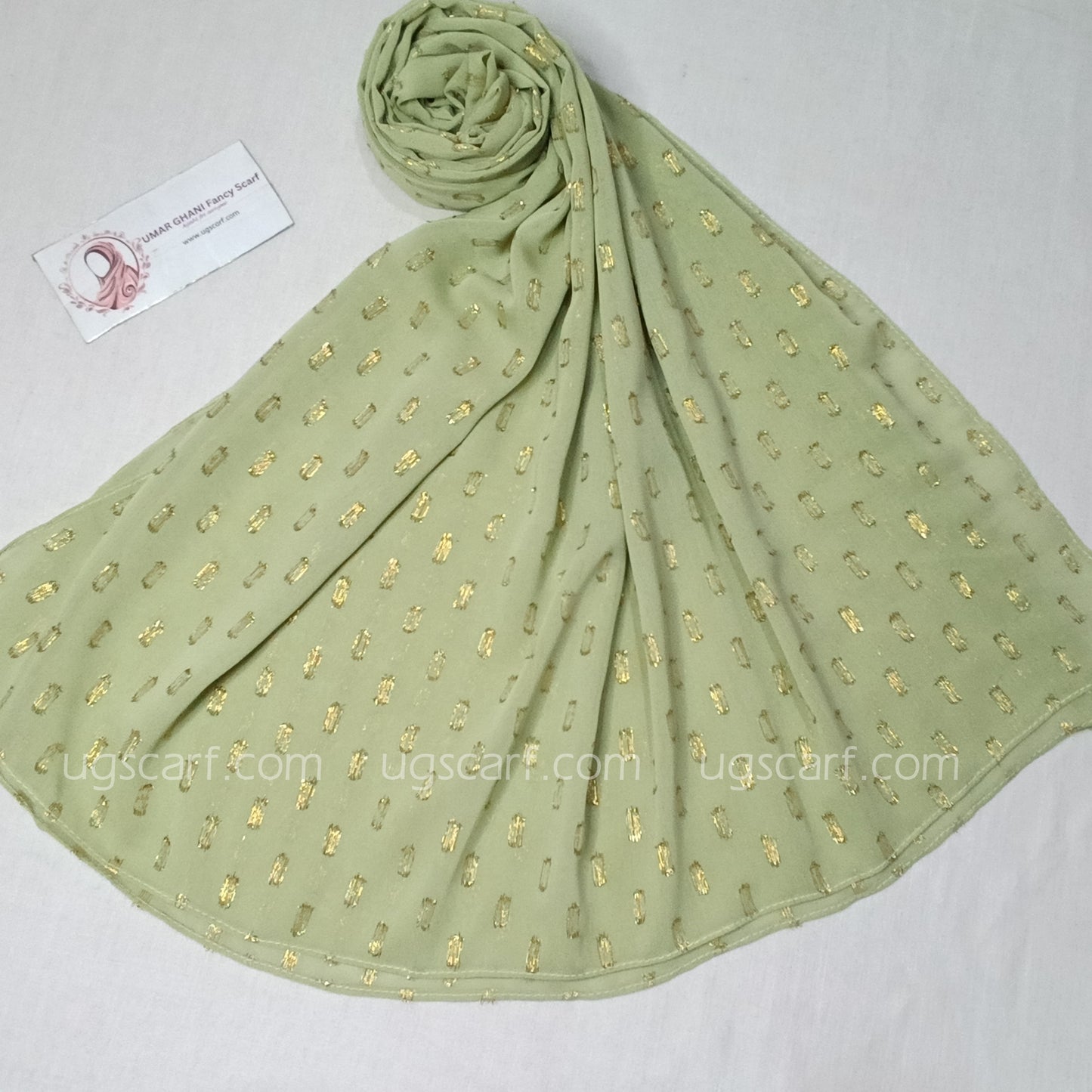 Chiffon Self Bureshia (Embossed) Hijab Scarf