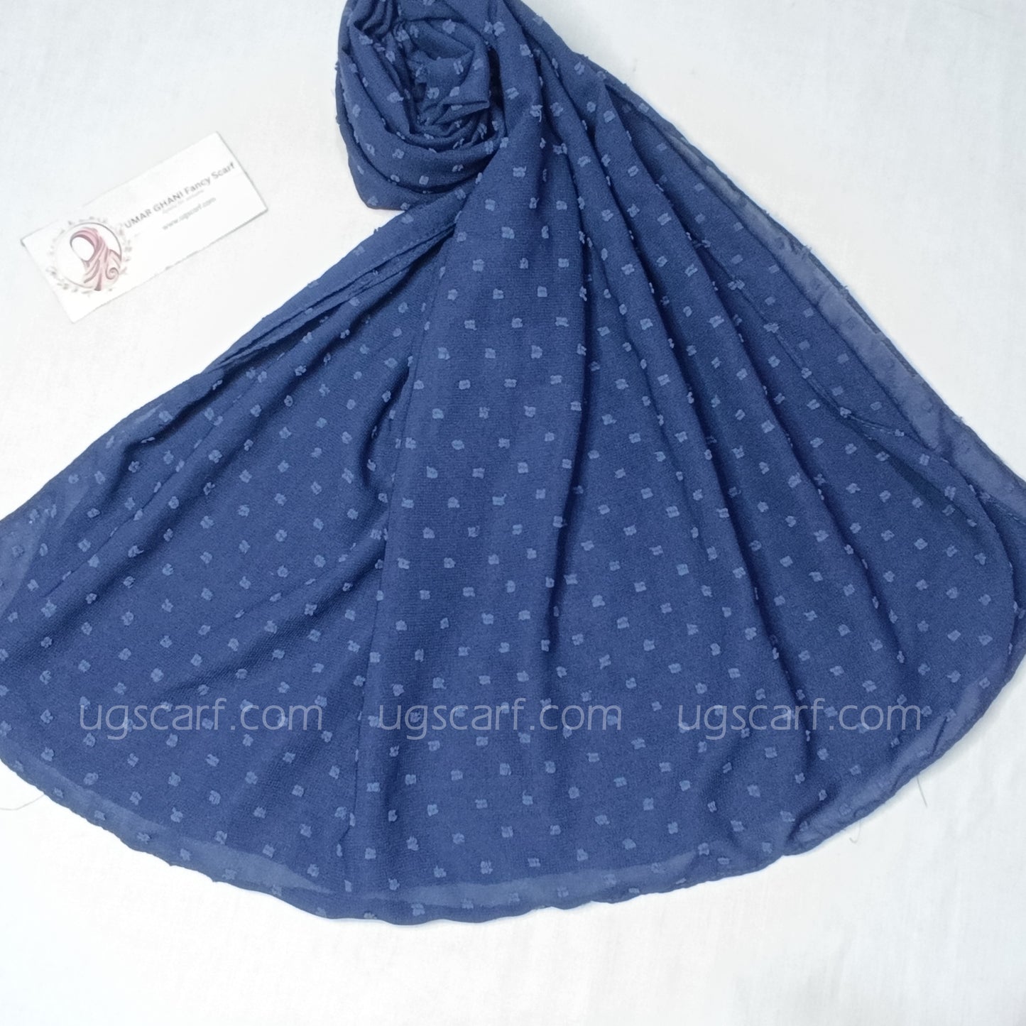 Chiffon Self Bureshia (Embossed) Hijab Scarf