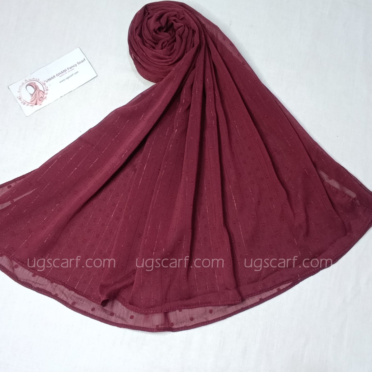 Chiffon Self Bureshia (Embossed) Hijab Scarf