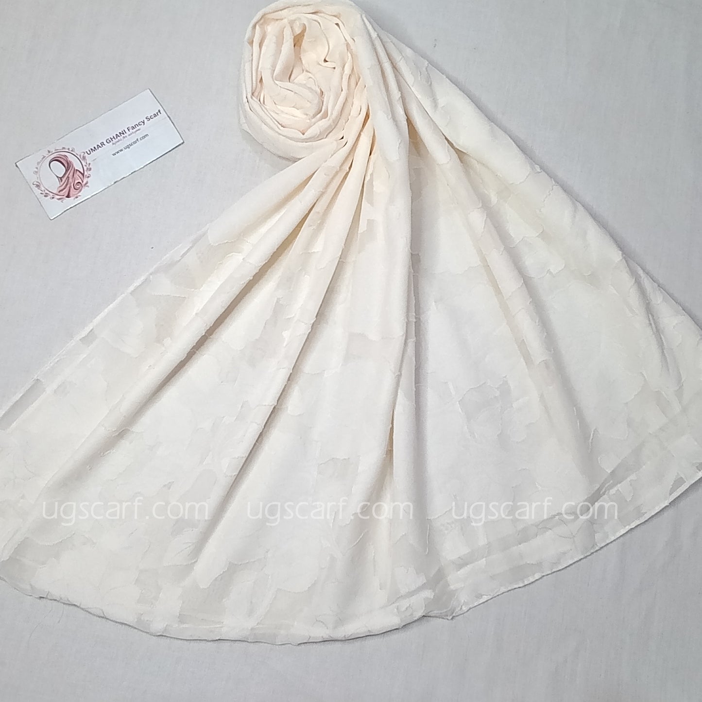 Chiffon Self Bureshia (Embossed) Hijab Scarf