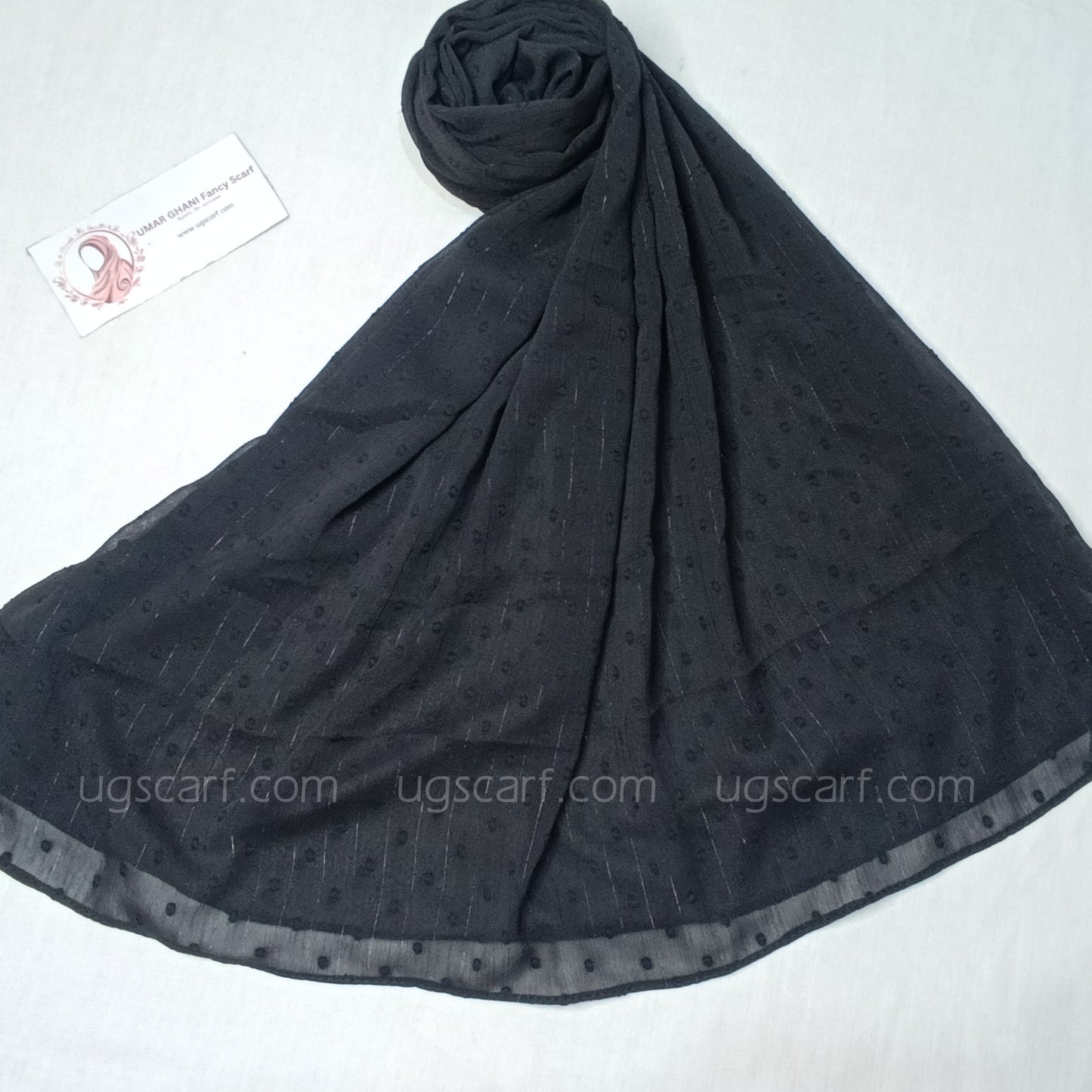 Chiffon Self Bureshia (Embossed) Hijab Scarf
