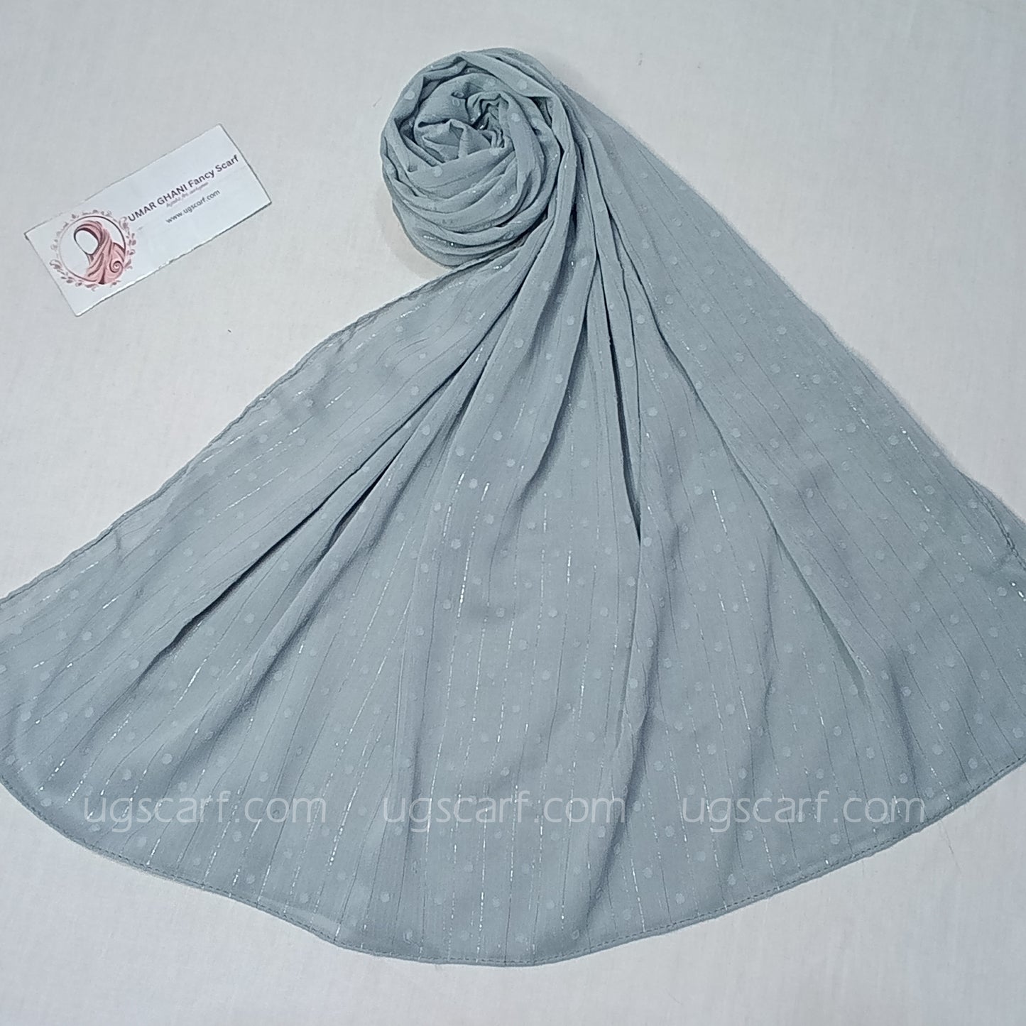 Chiffon Self Bureshia (Embossed) Hijab Scarf