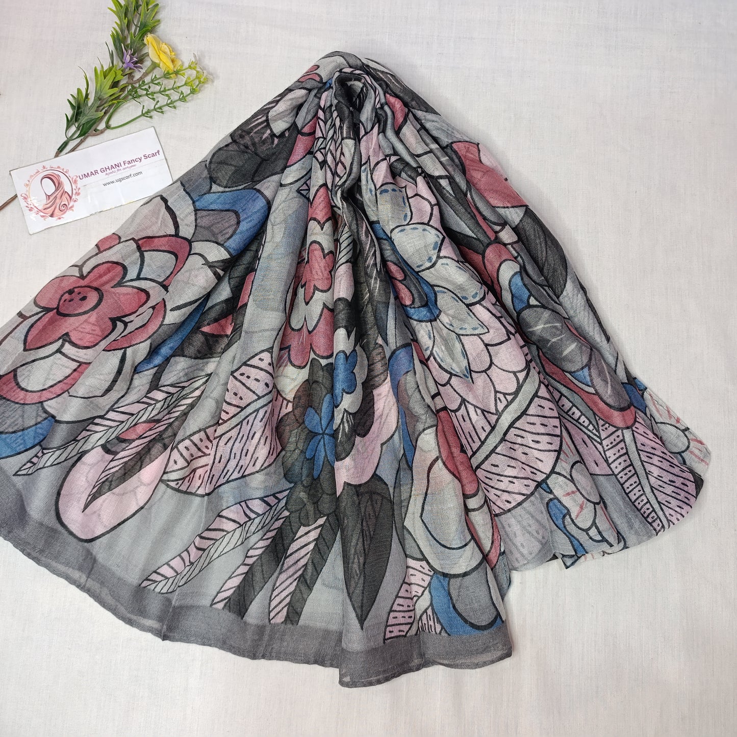 Imported Random Lawn Print Hijab Scarf