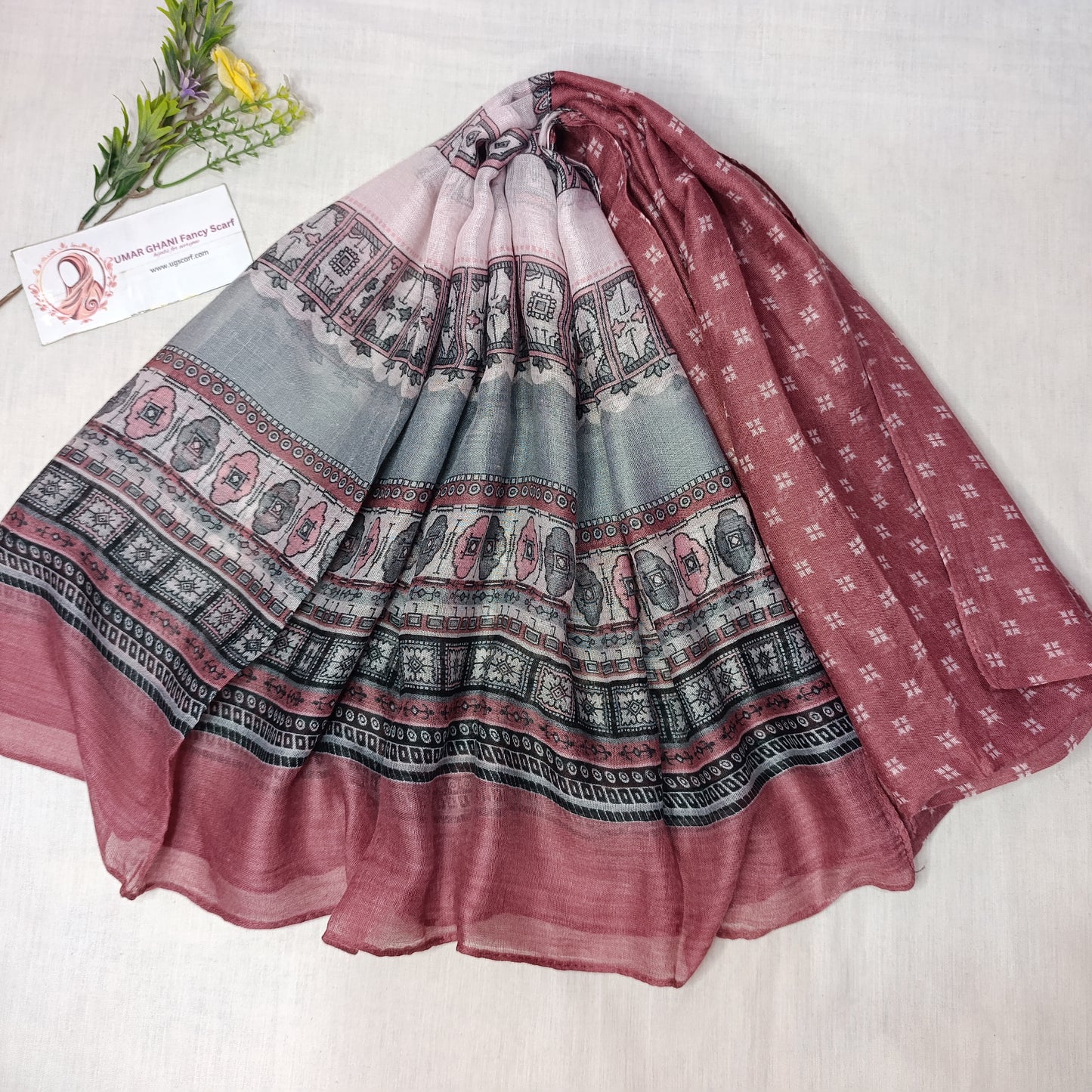 Imported Random Lawn Print Hijab Scarf