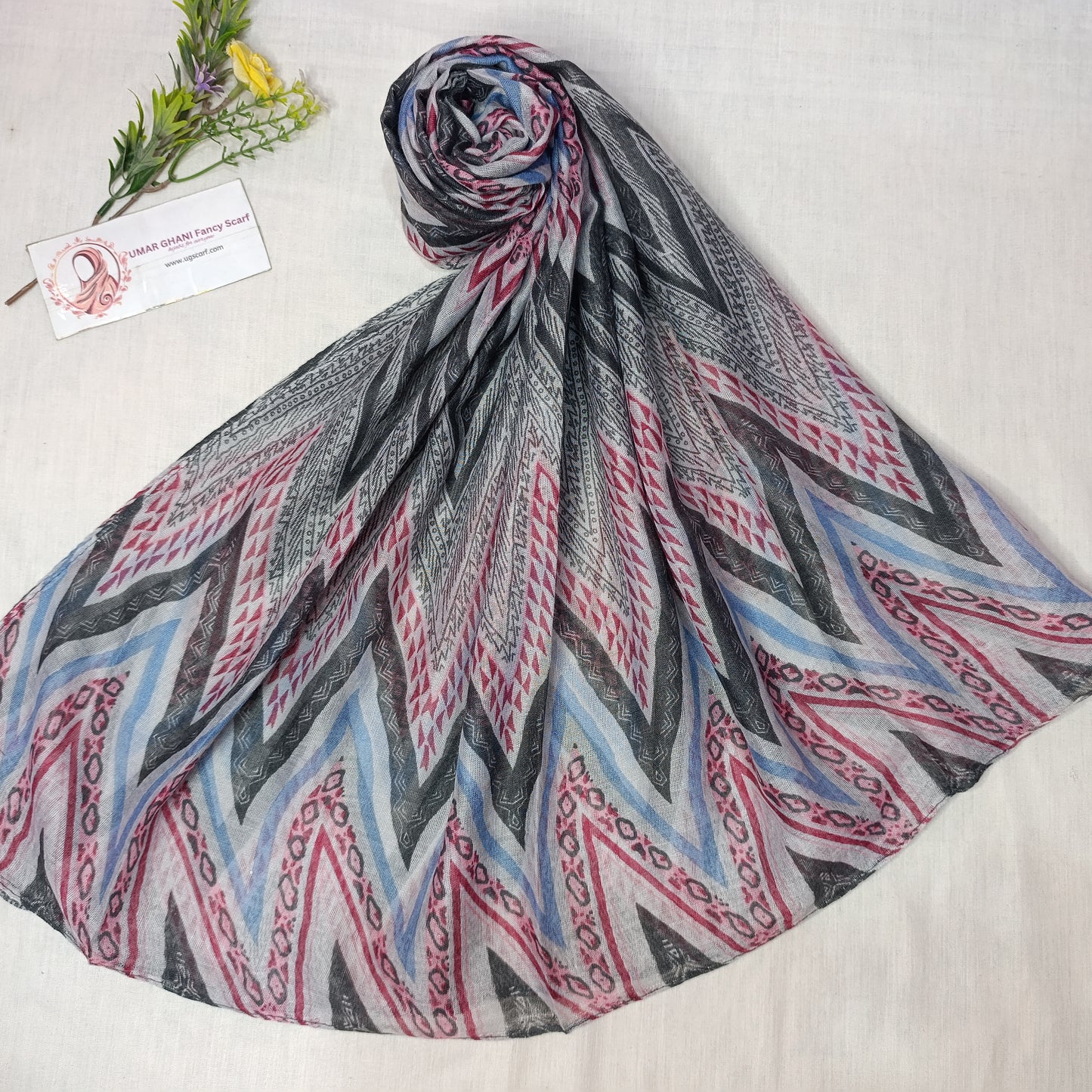 Imported Random Lawn Print Hijab Scarf