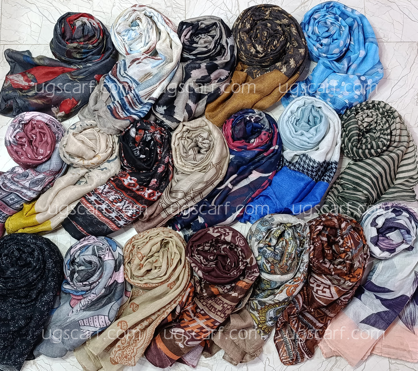 Imported Random Lawn Print Hijab Scarf