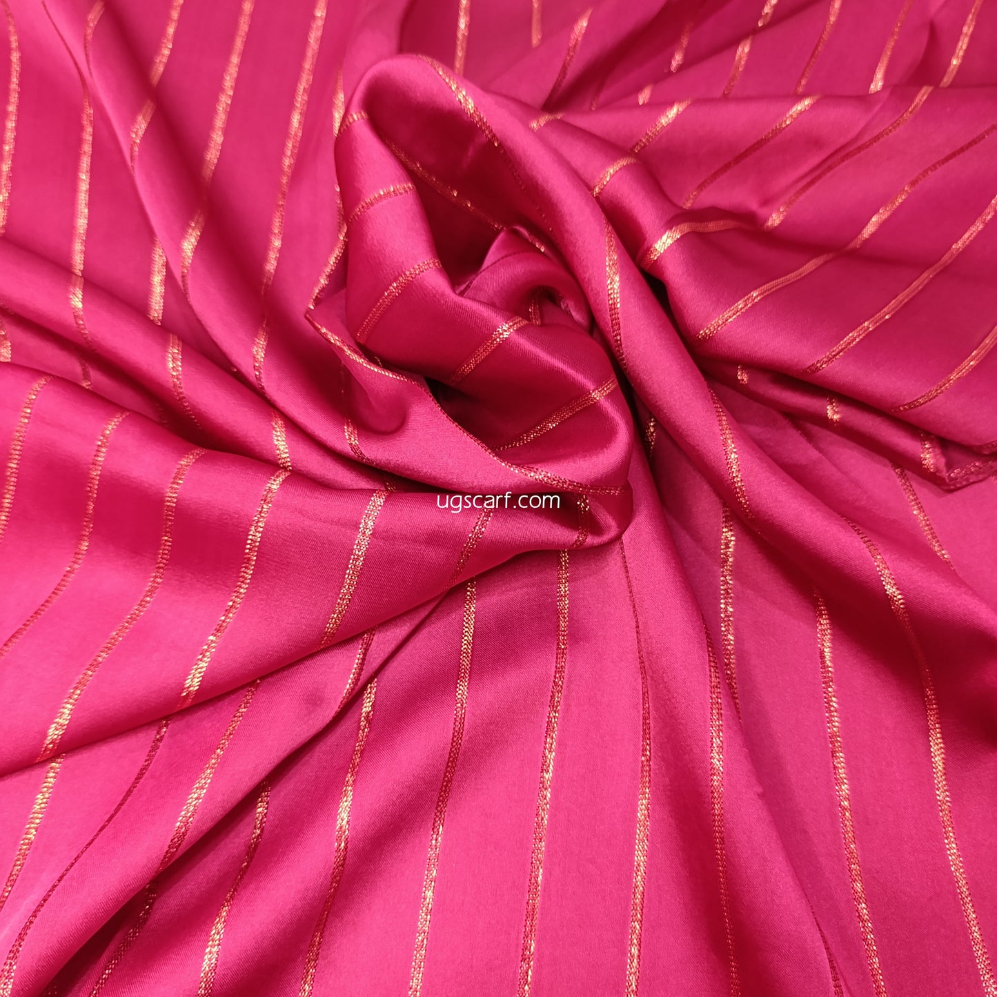 Premium Satin Silk Fancy Hijab Scarf, Metallic Striped Shimmer Stole