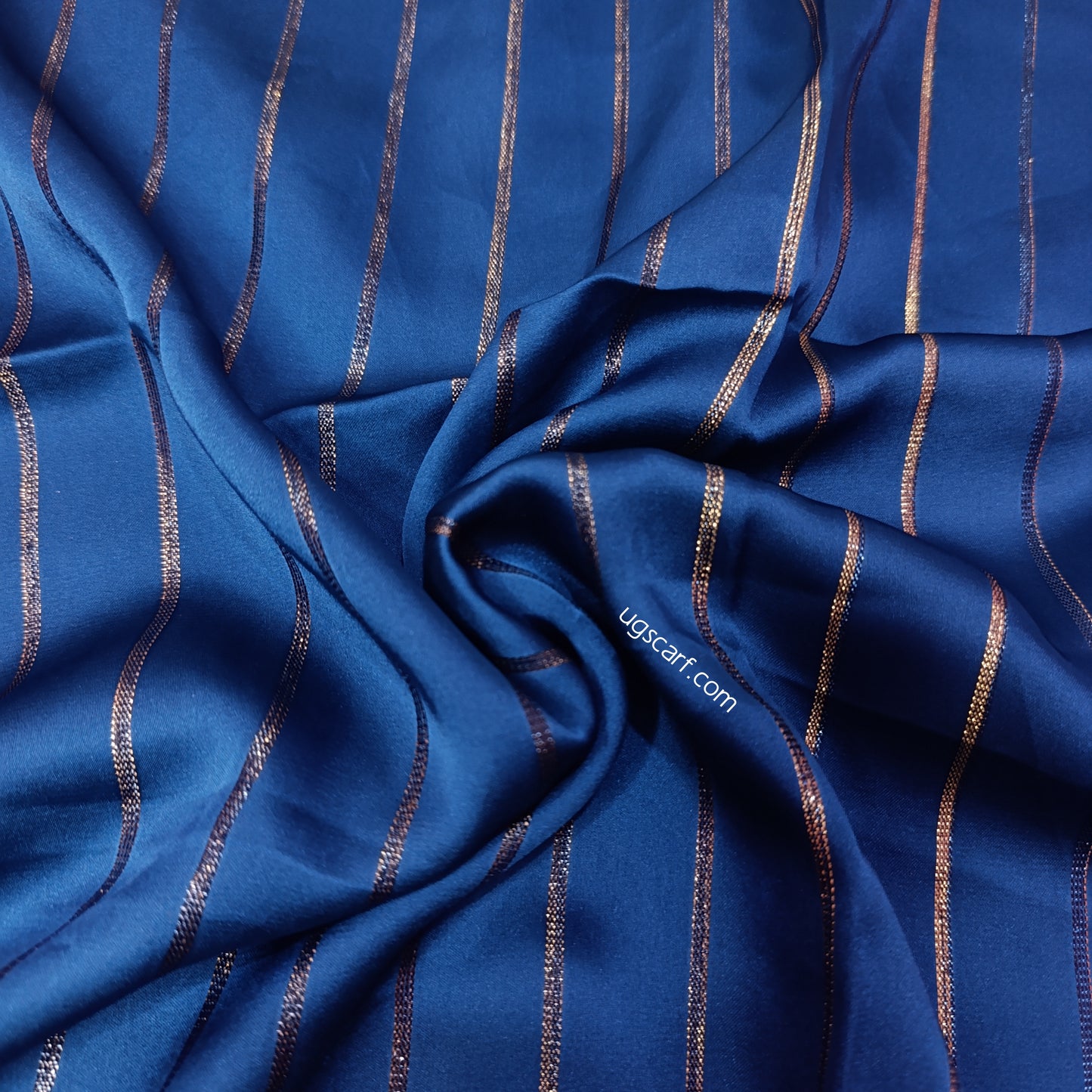 Premium Satin Silk Fancy Hijab Scarf, Metallic Striped Shimmer Stole