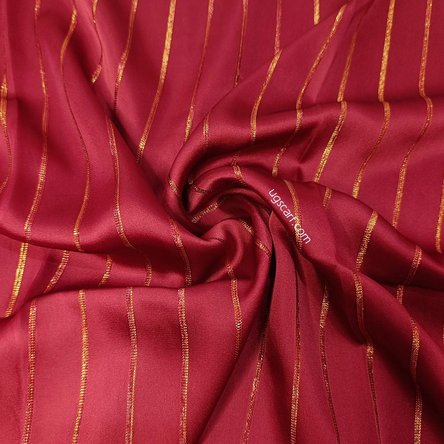 Premium Satin Silk Fancy Hijab Scarf, Metallic Striped Shimmer Stole