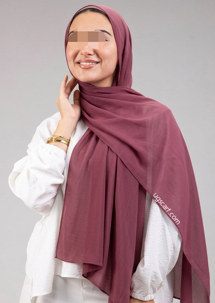 Premium Georgette Chiffon Scarf | Lightweight Everyday Hijab