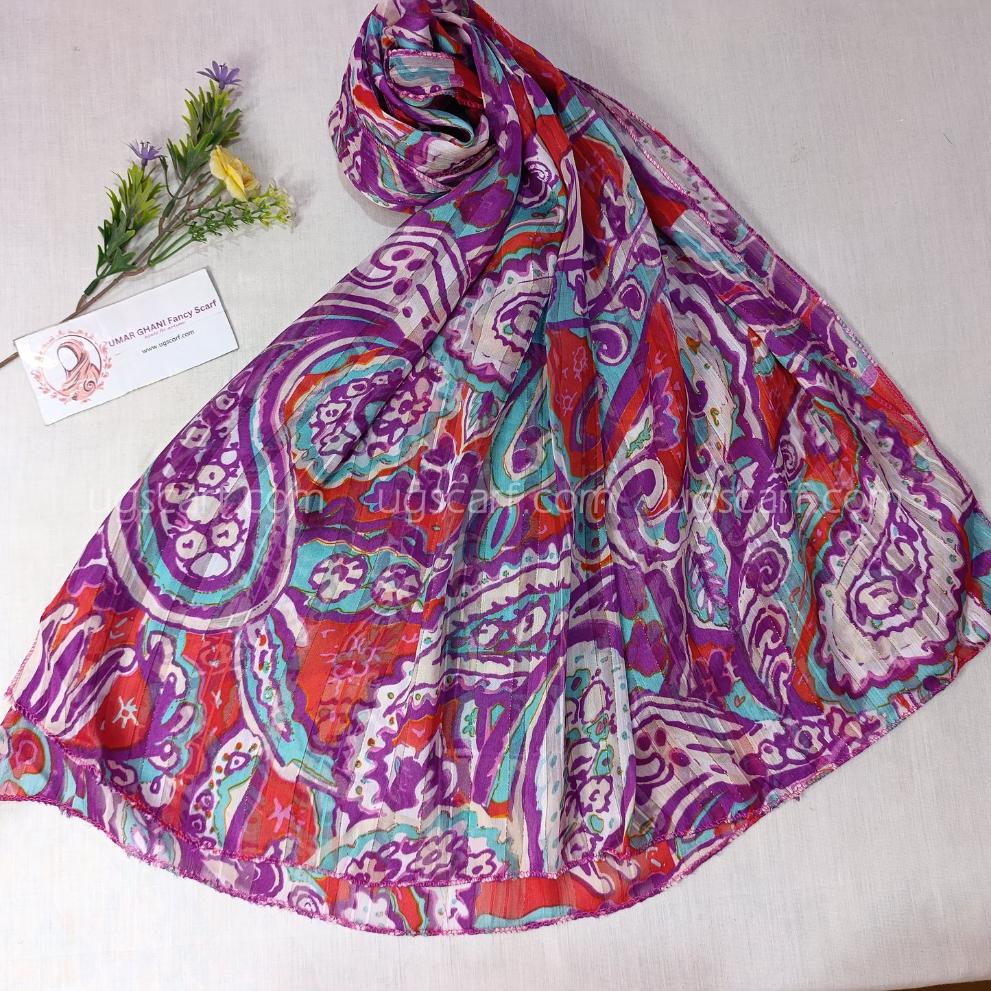 Premium Digital Print Chiffon Scarf