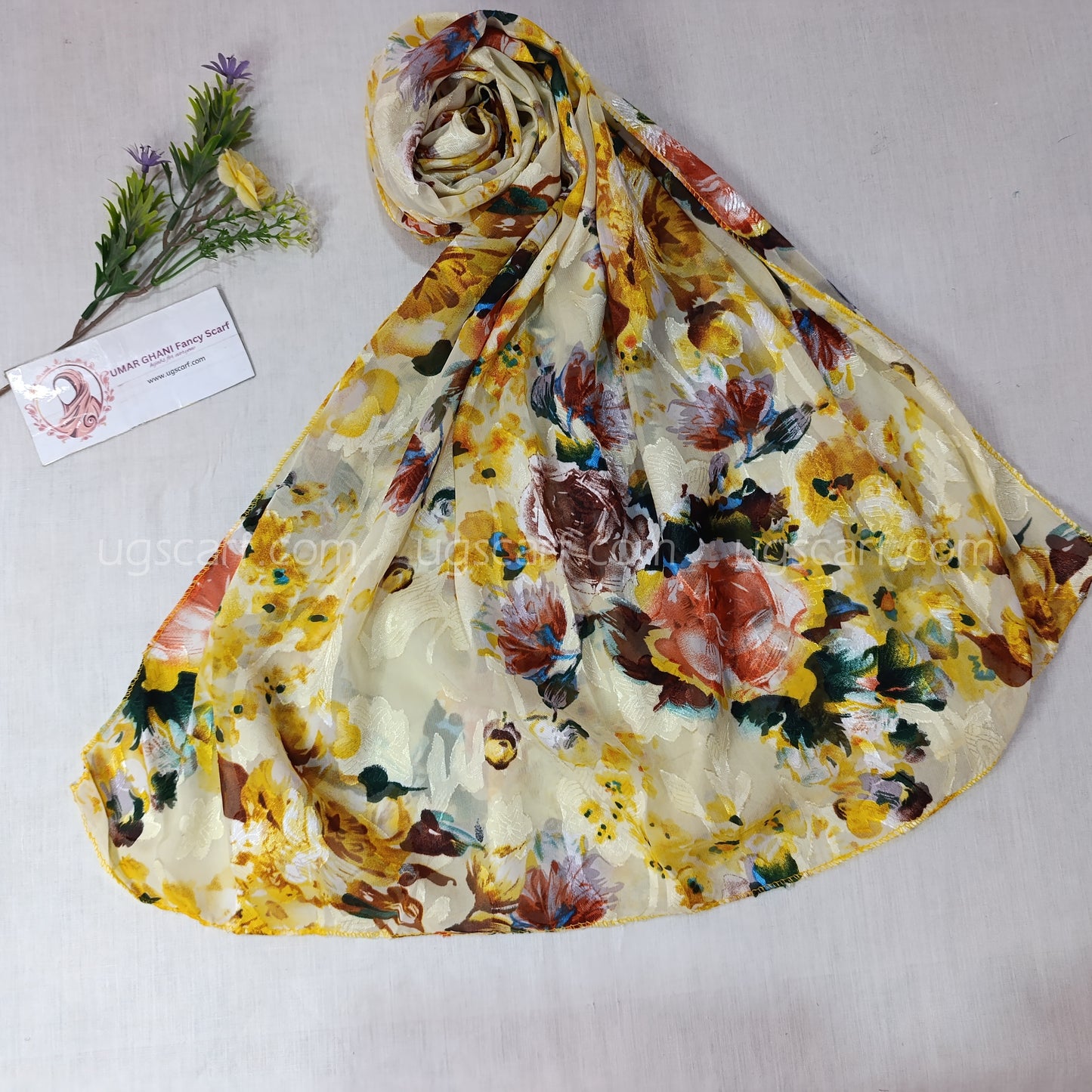 Premium Digital Print Chiffon Scarf