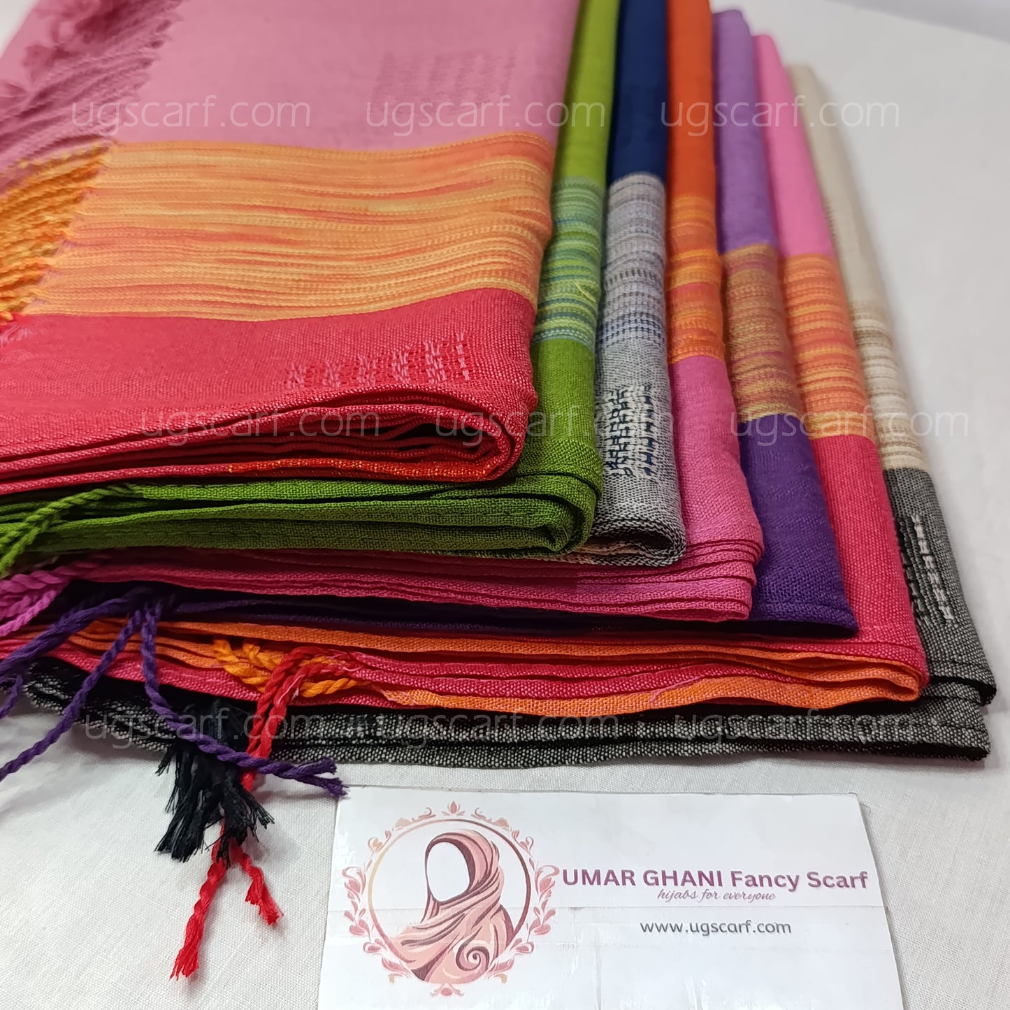 Premium Multi Colored Striped Pashmina Shawl / Scarf