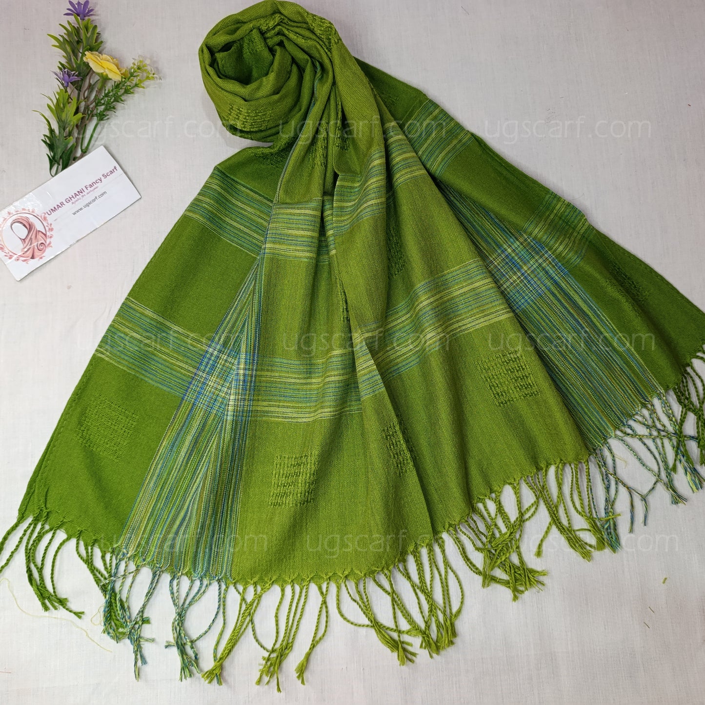 Premium Multi Colored Striped Pashmina Shawl / Scarf