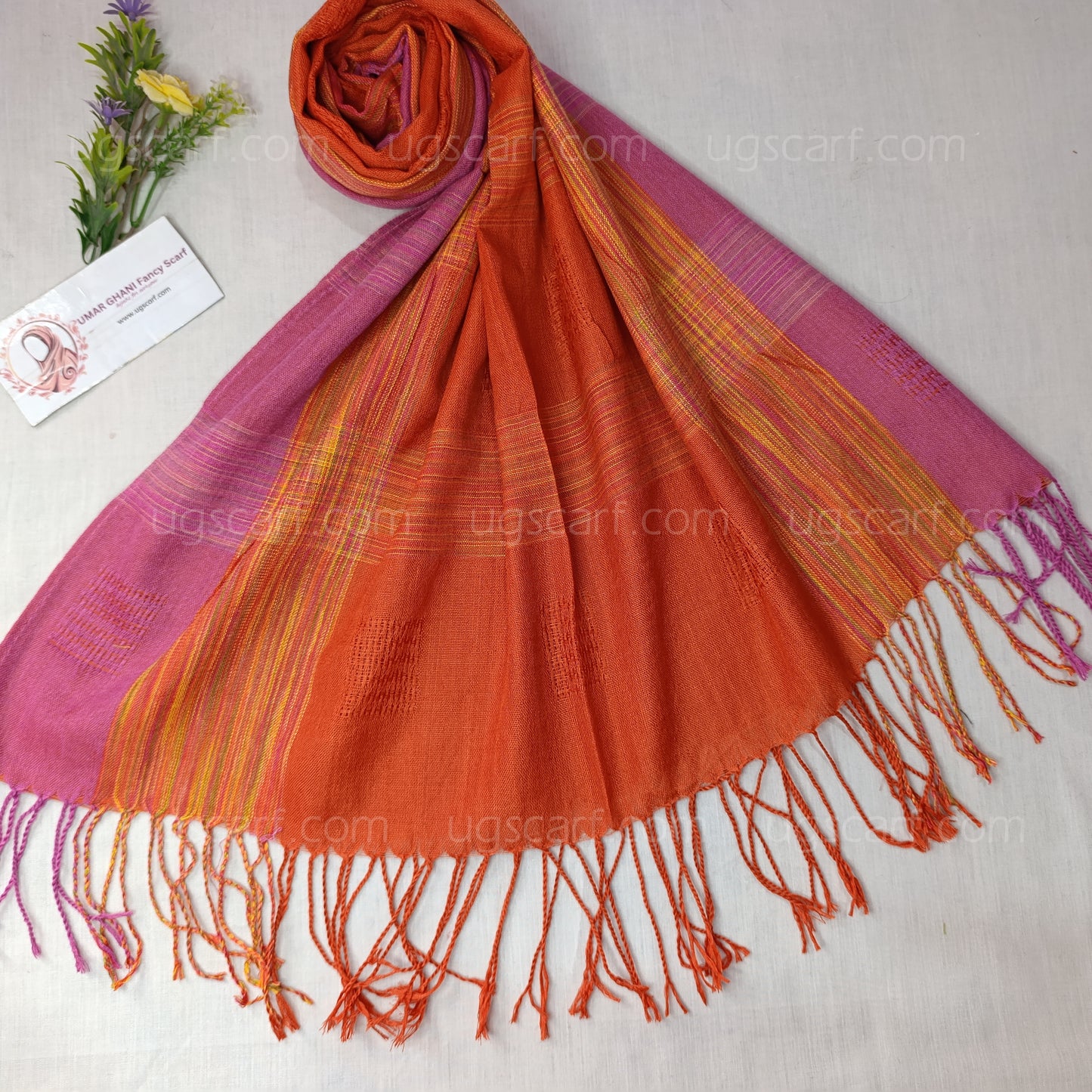 Premium Multi Colored Striped Pashmina Shawl / Scarf