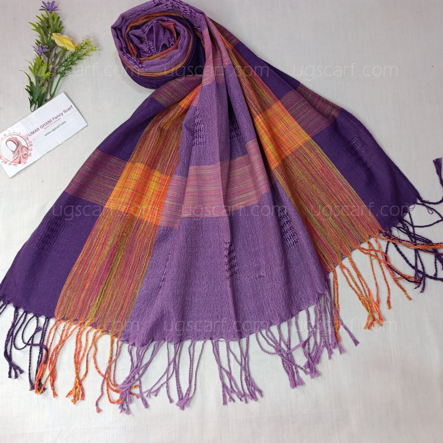Premium Multi Colored Striped Pashmina Shawl / Scarf