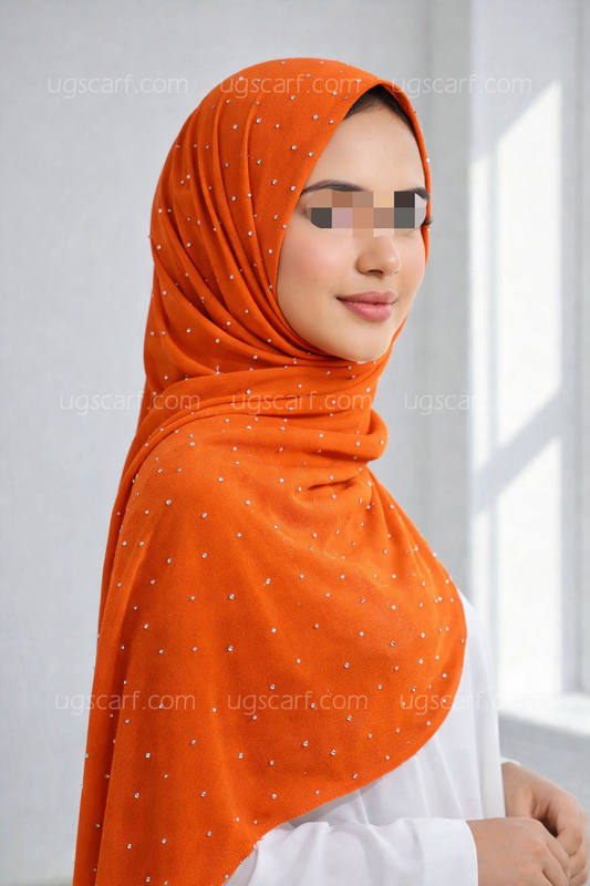 Chiffon Georgette Fancy Glow Dot Hijab Scarf
