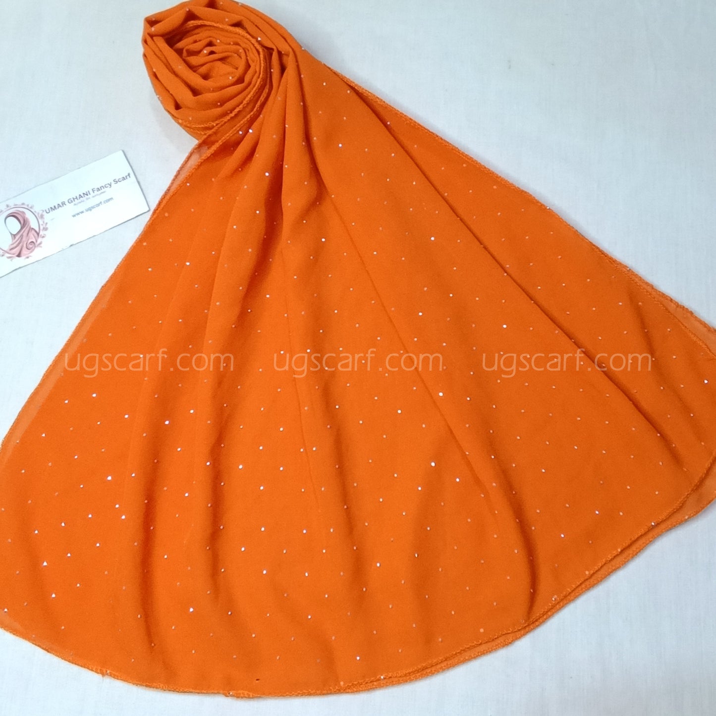 Chiffon Georgette Fancy Glow Dot Hijab Scarf